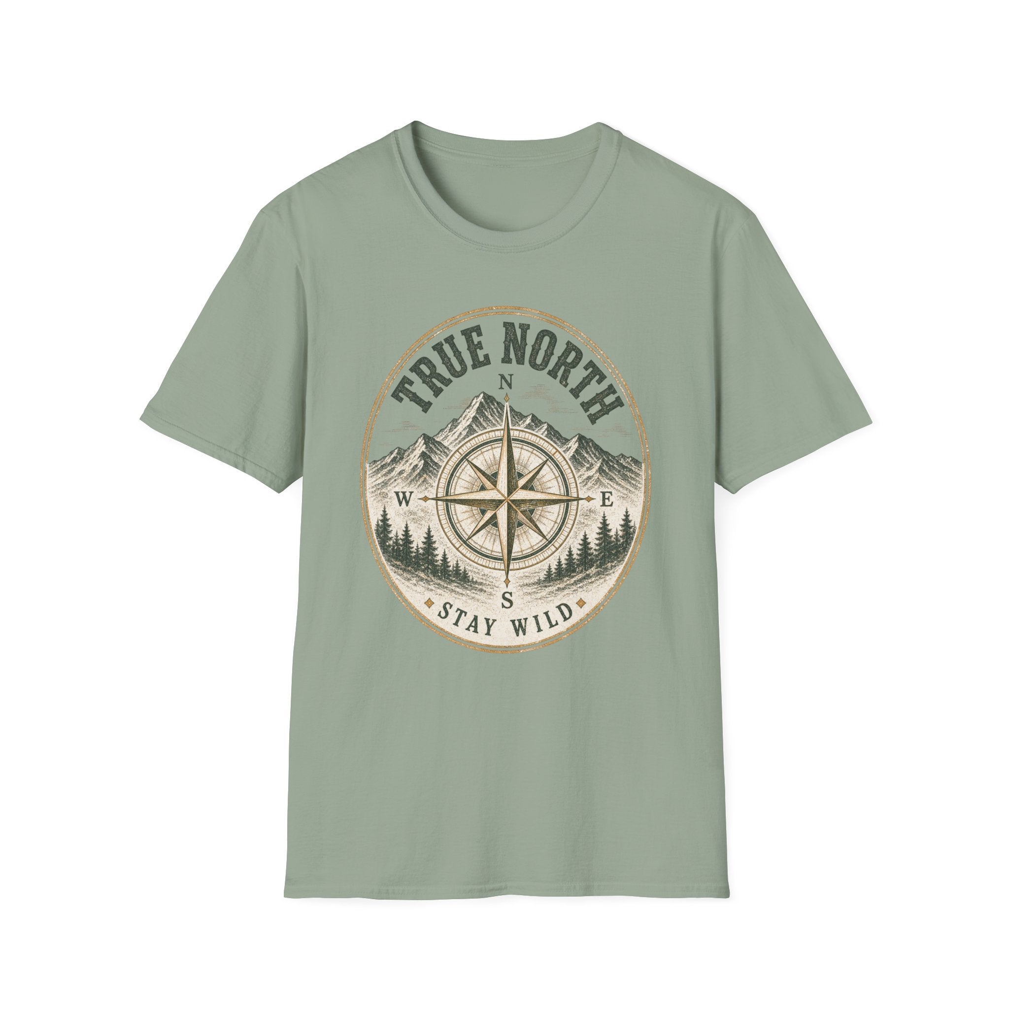True North / Stay Wild - Camping Graphic T-Shirt