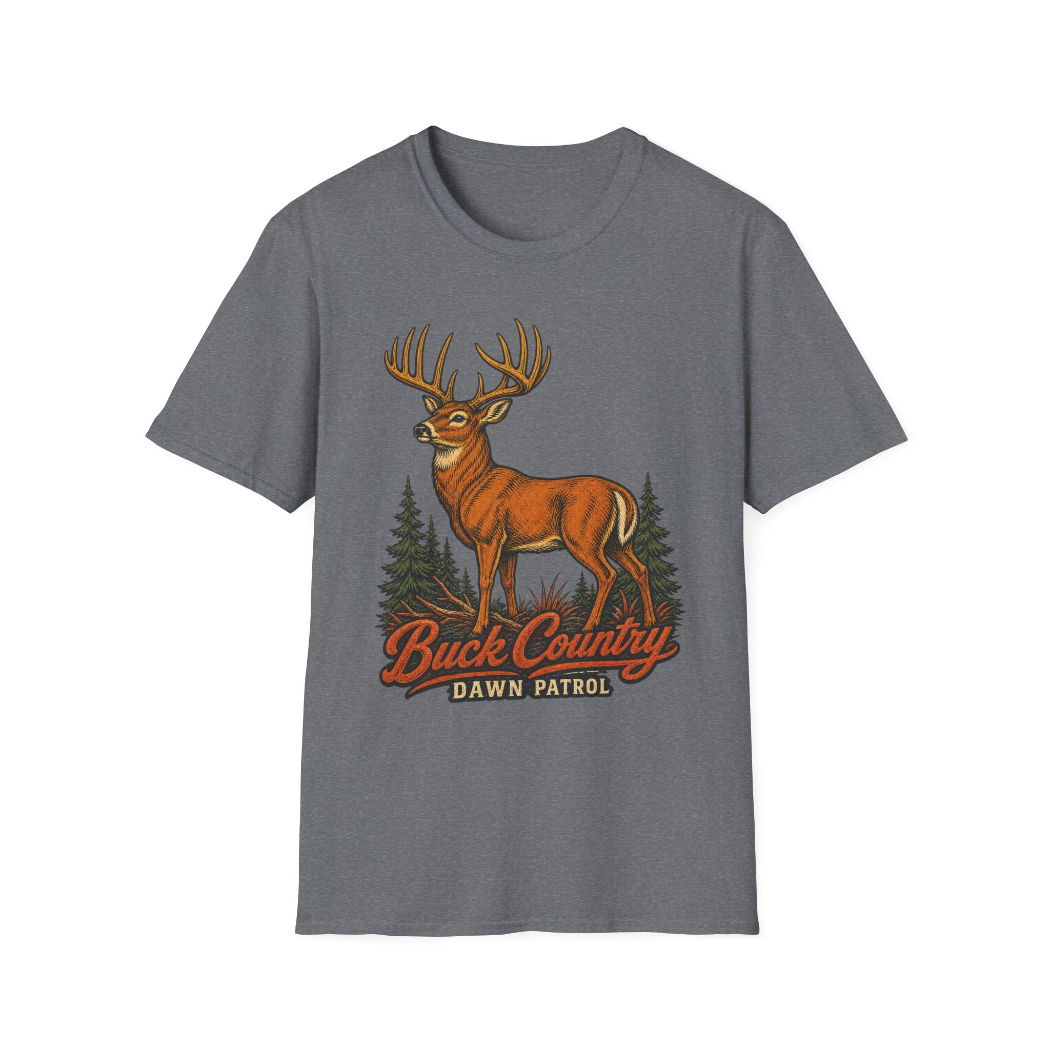 Buck Country / Dawn Patrol - Camping Graphic T-Shirt
