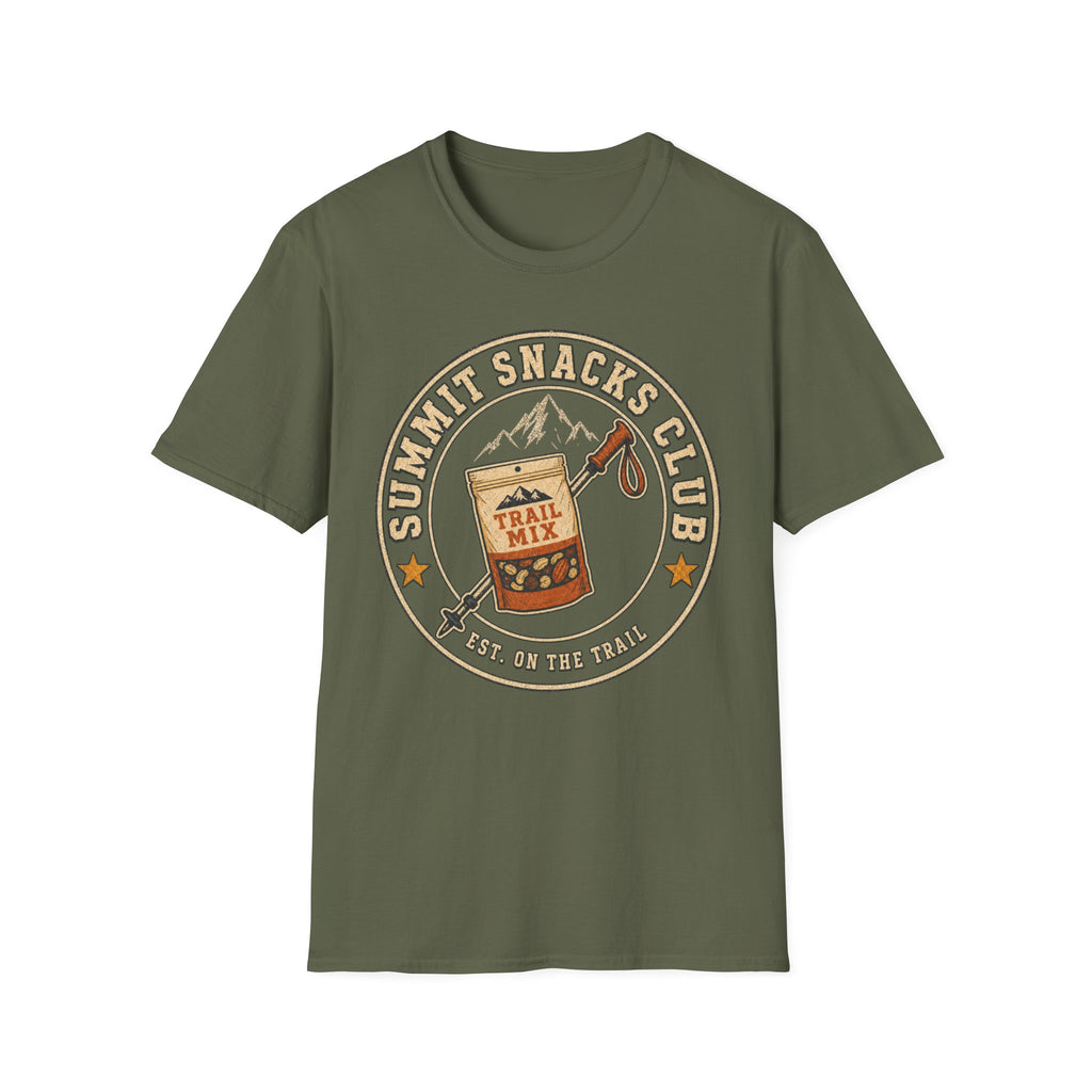 Summit Snacks Club - Hiking Graphic T-Shirt