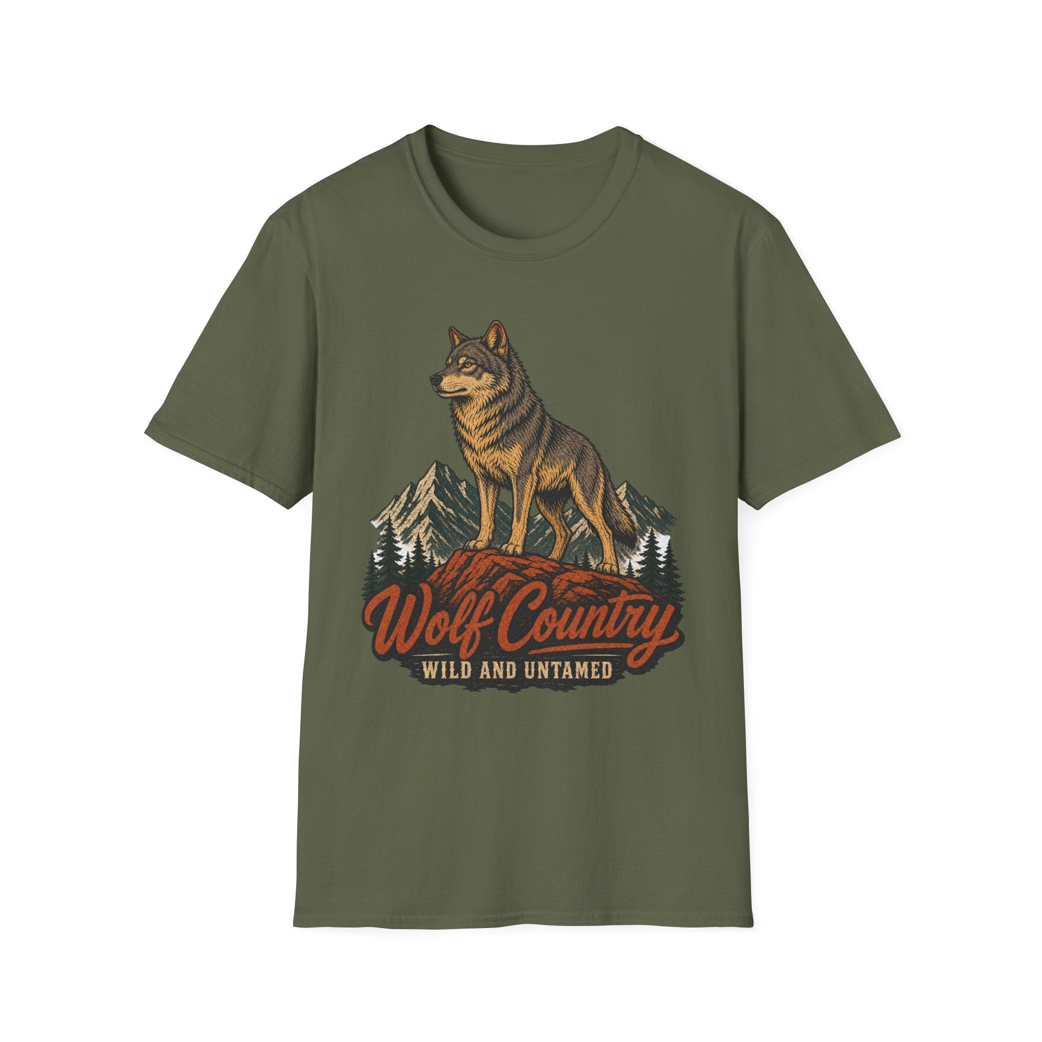 Wolf Country - Hiking Graphic T-Shirt