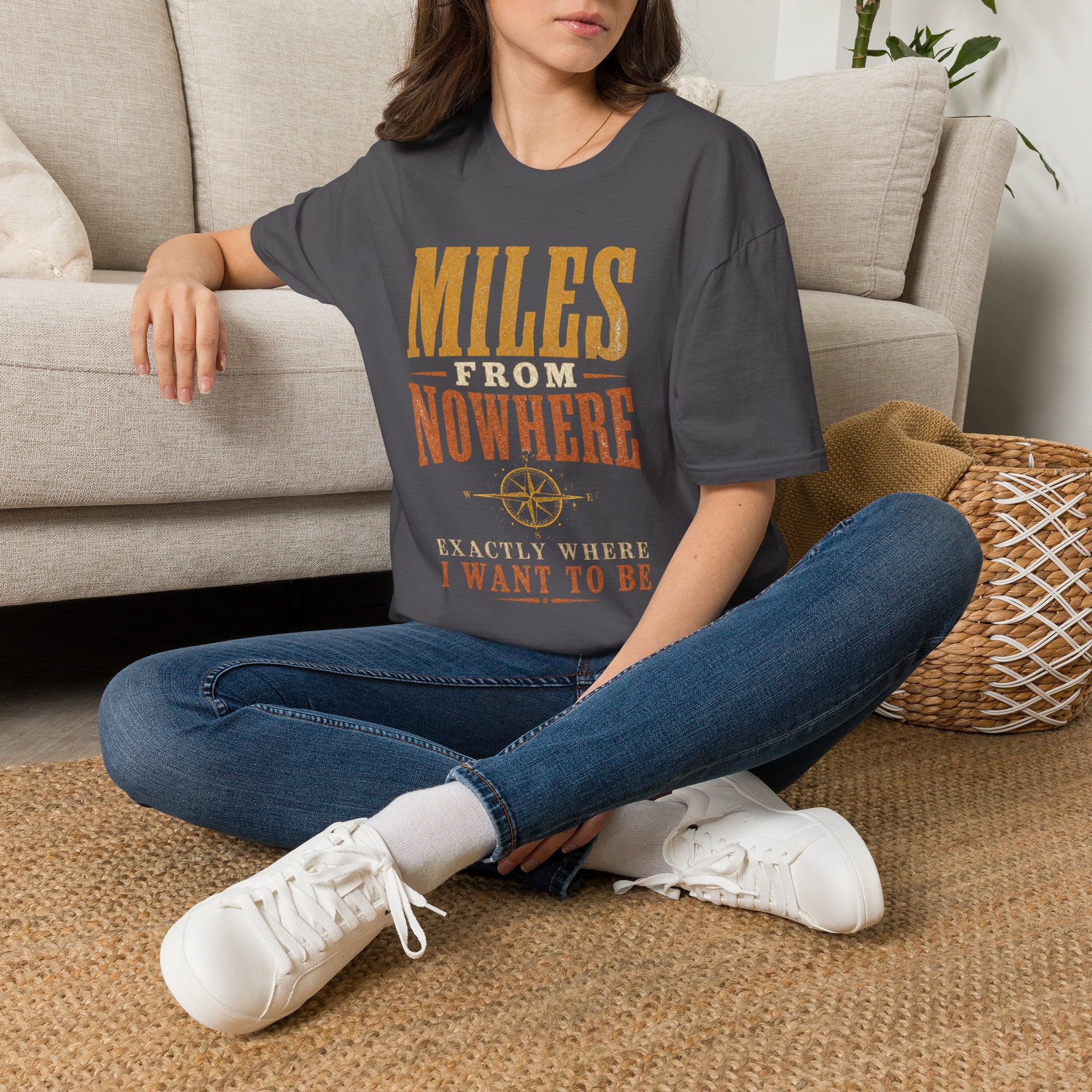 Miles from Nowhere - Camping Graphic T-Shirt