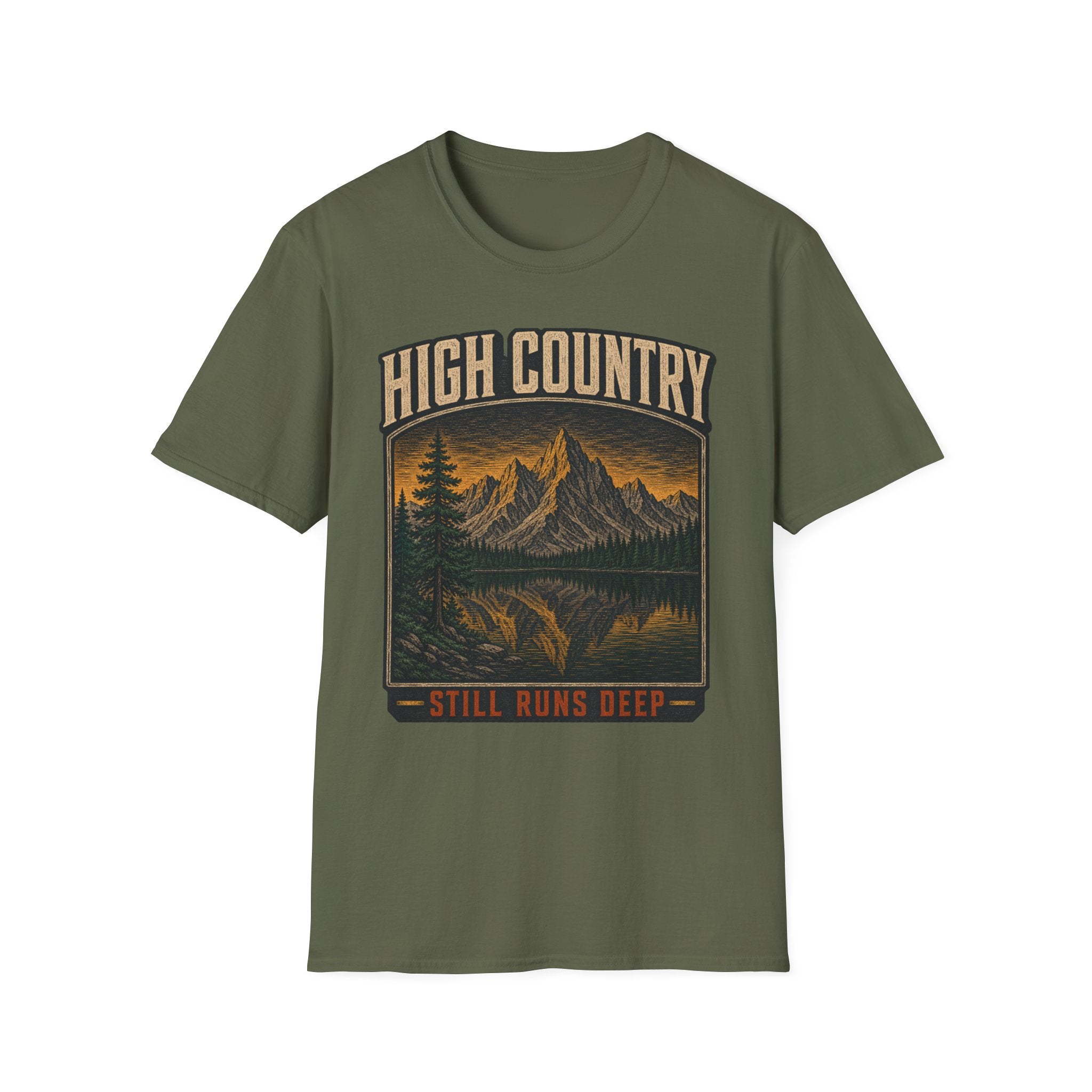 High Country Still Runs Deep - Hiking Graphic T-Shirt