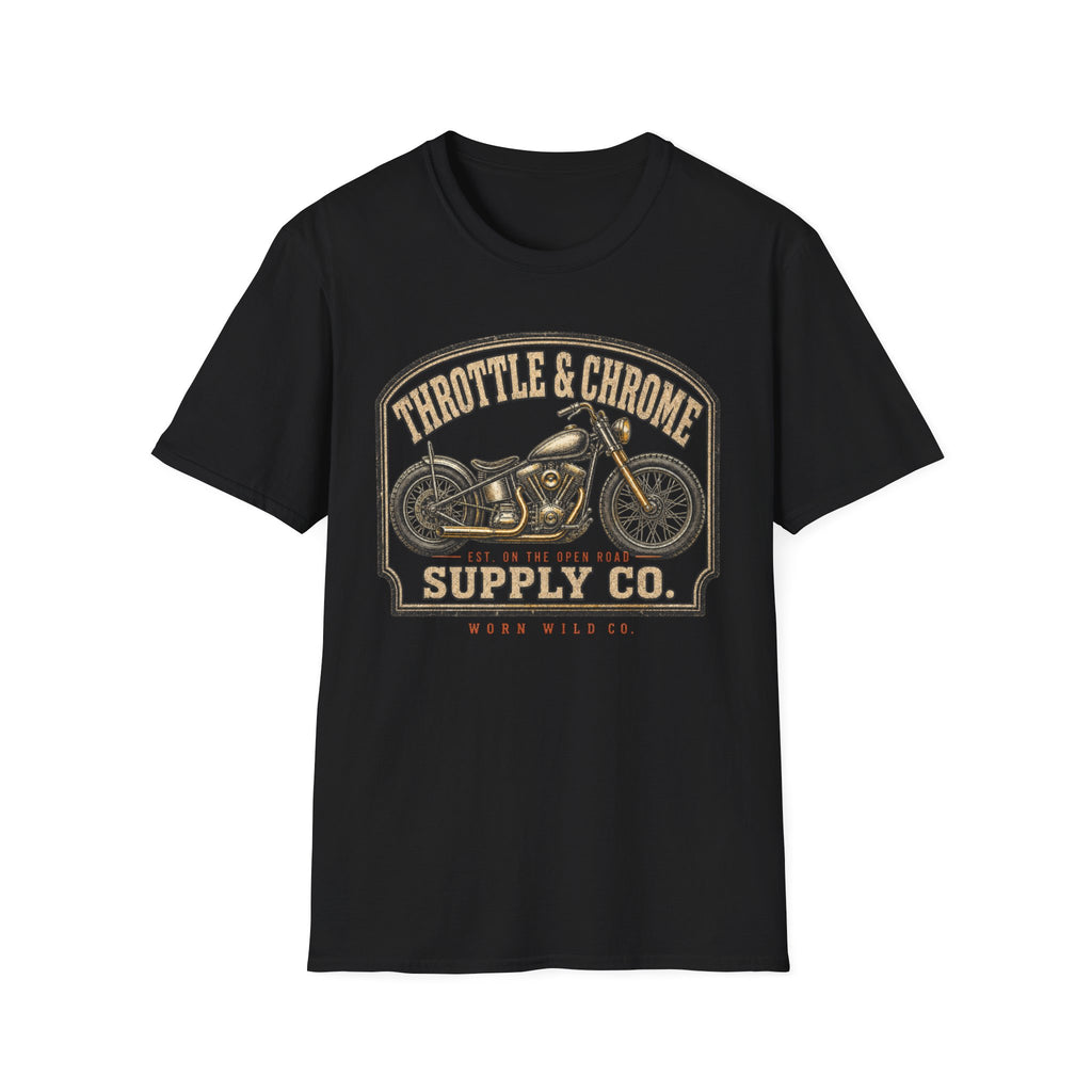 Throttle & Chrome - Motorcycles Graphic T-Shirt