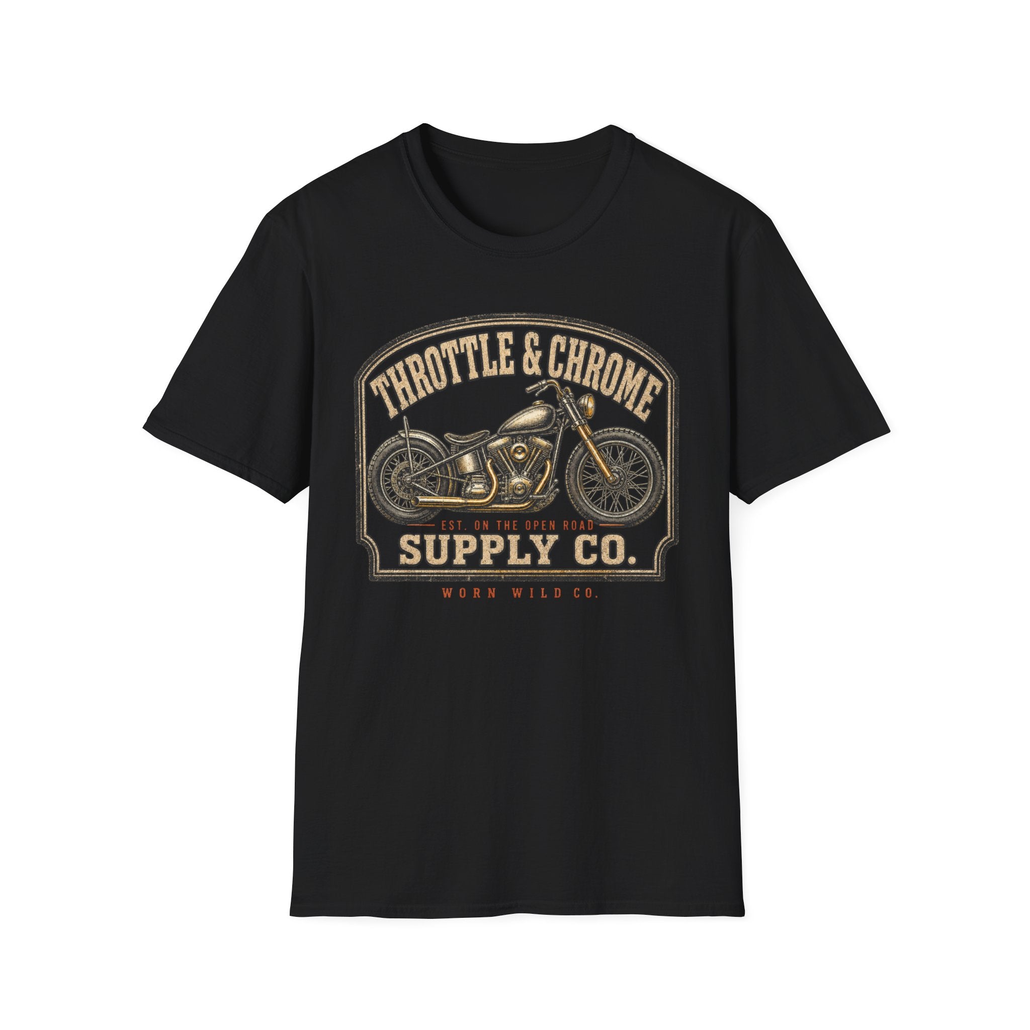 Throttle & Chrome - Motorcycles Graphic T-Shirt