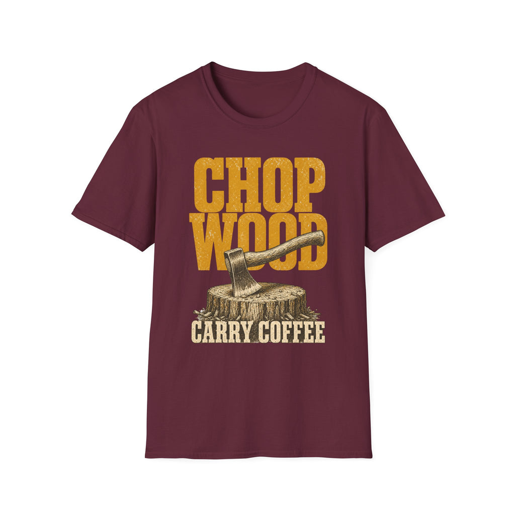 Chop Wood / Carry Coffee - Camping Graphic T-Shirt
