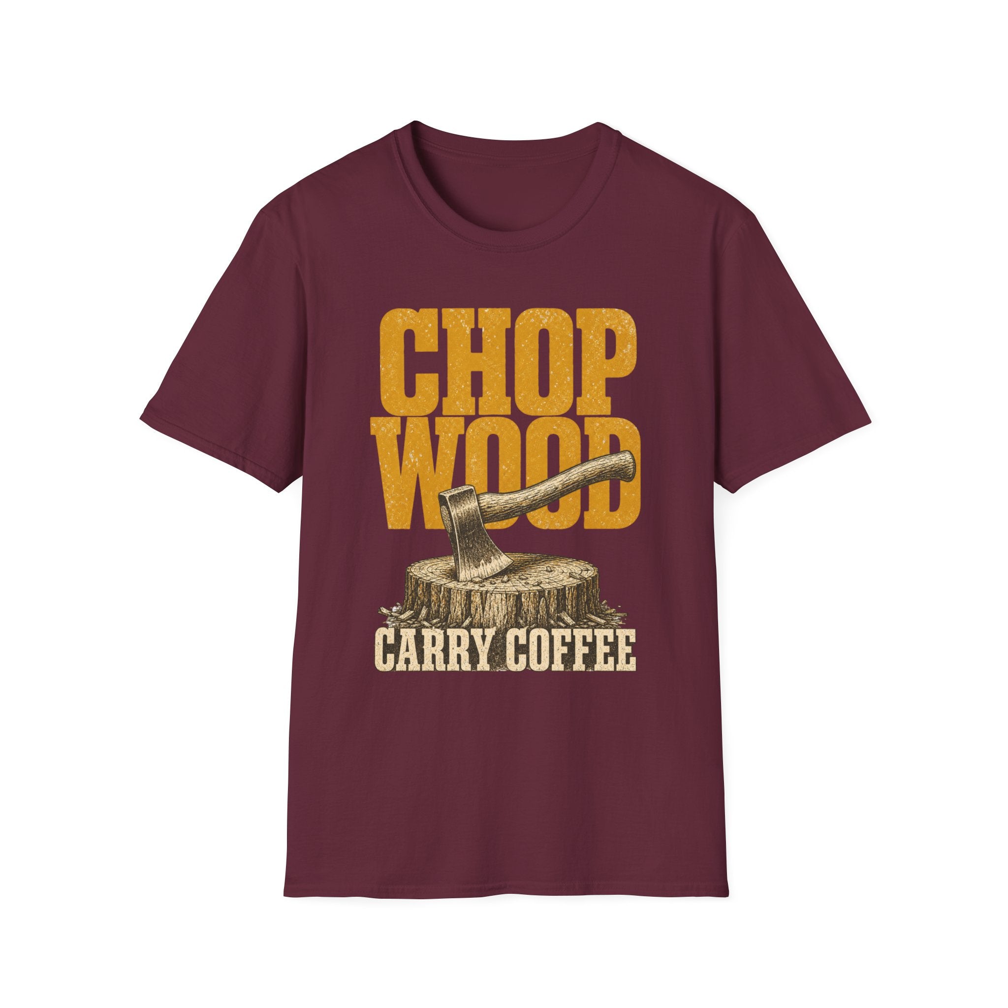 Chop Wood / Carry Coffee - Camping Graphic T-Shirt