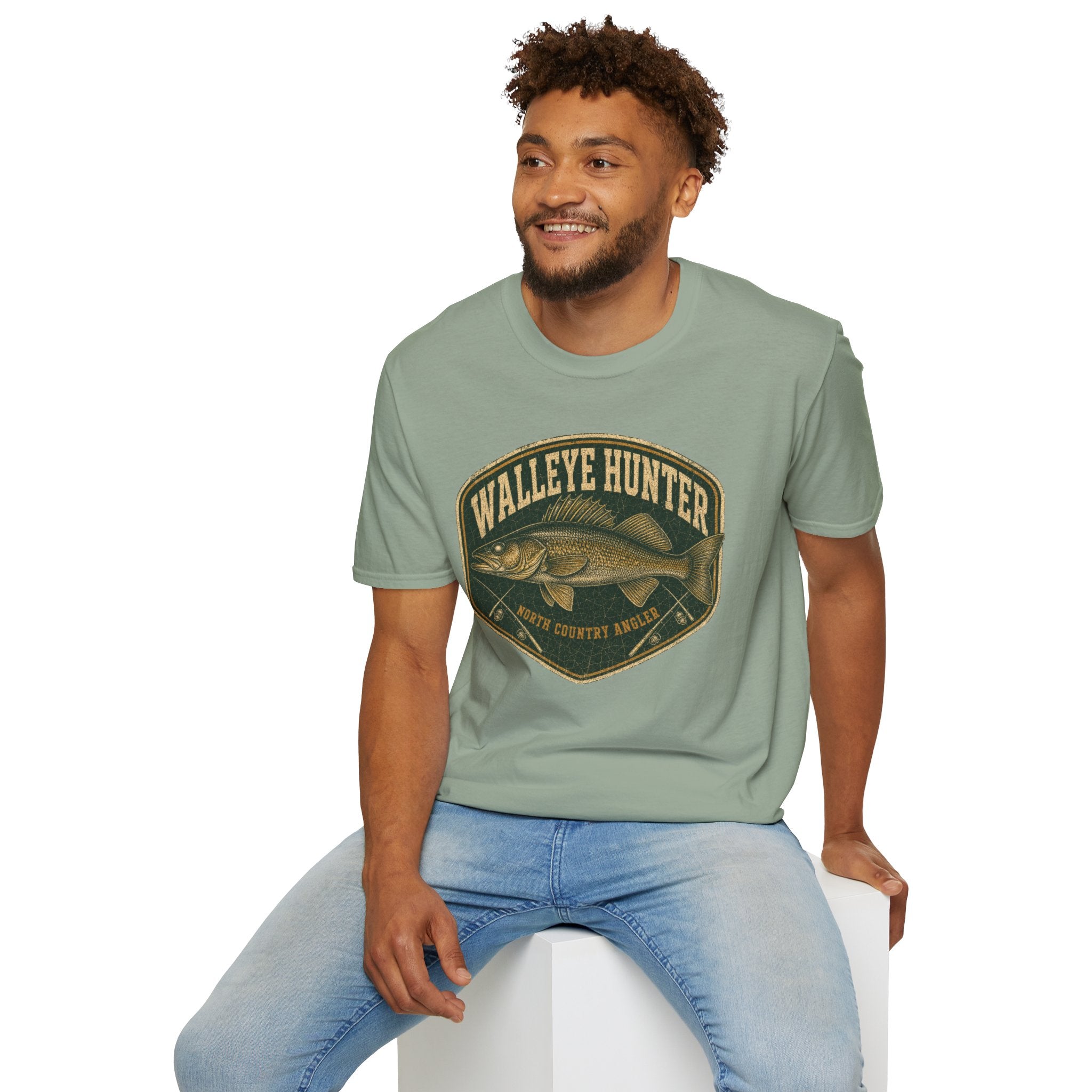 Walleye Hunter - Fishing Graphic T-Shirt