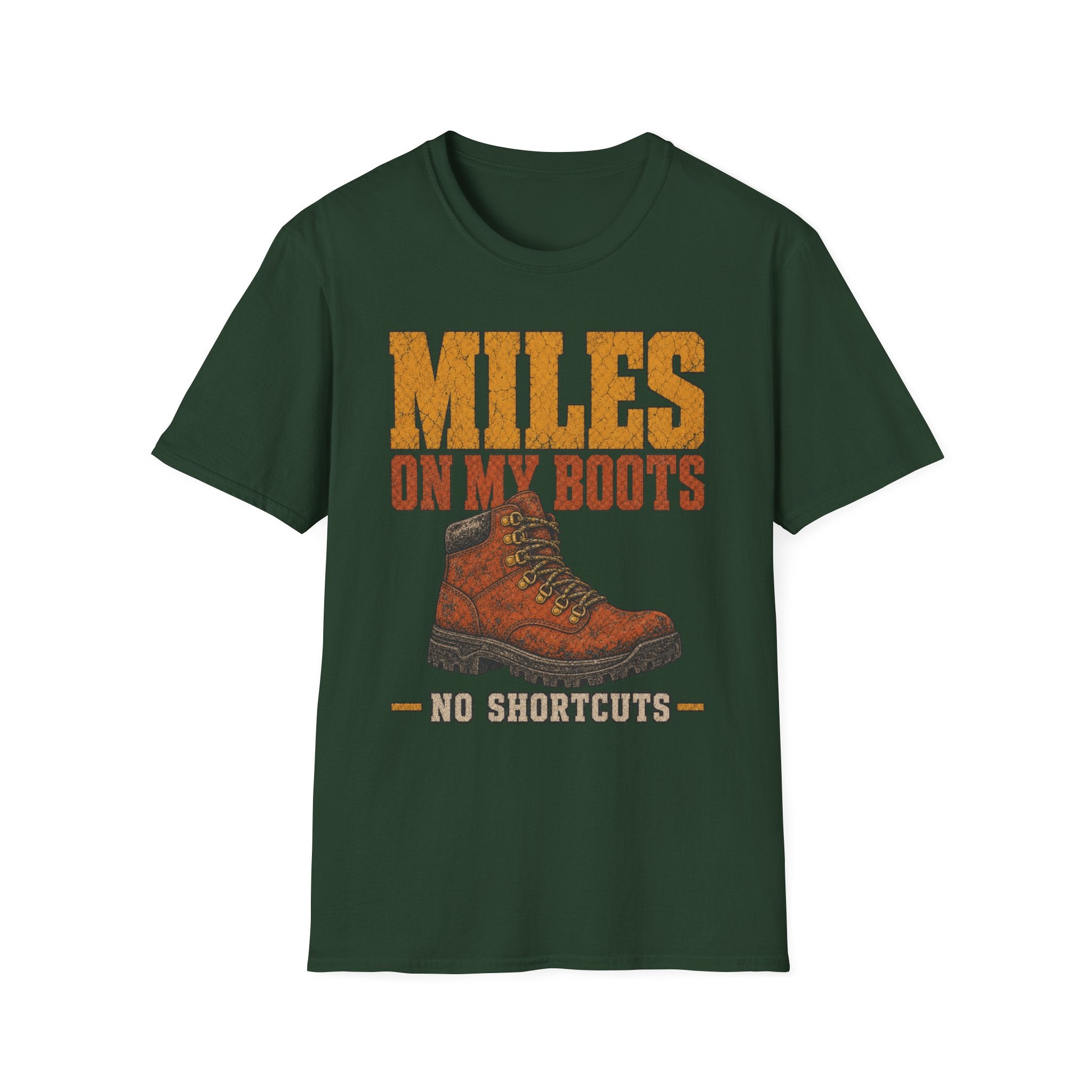 Miles on My Boots - Hiking Graphic T-Shirt