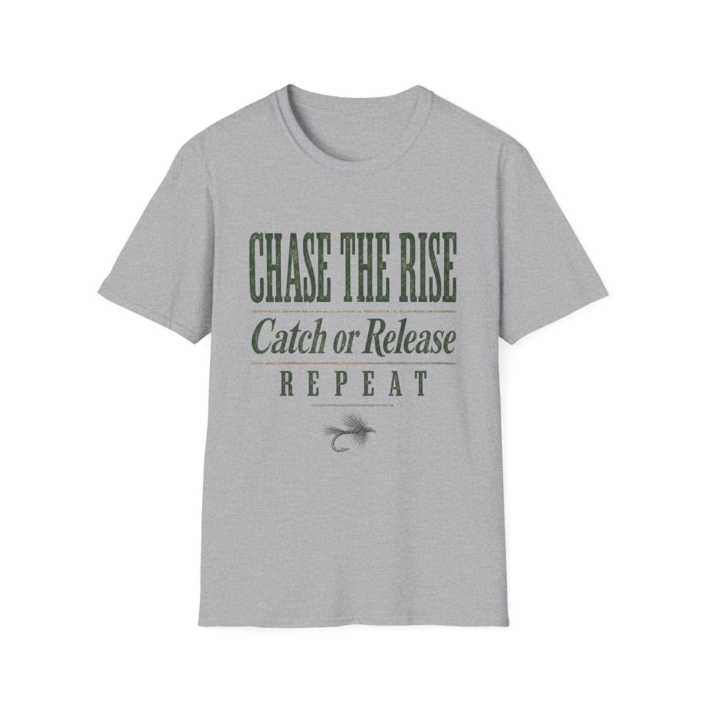 Chase the Rise - Fishing Graphic T-Shirt