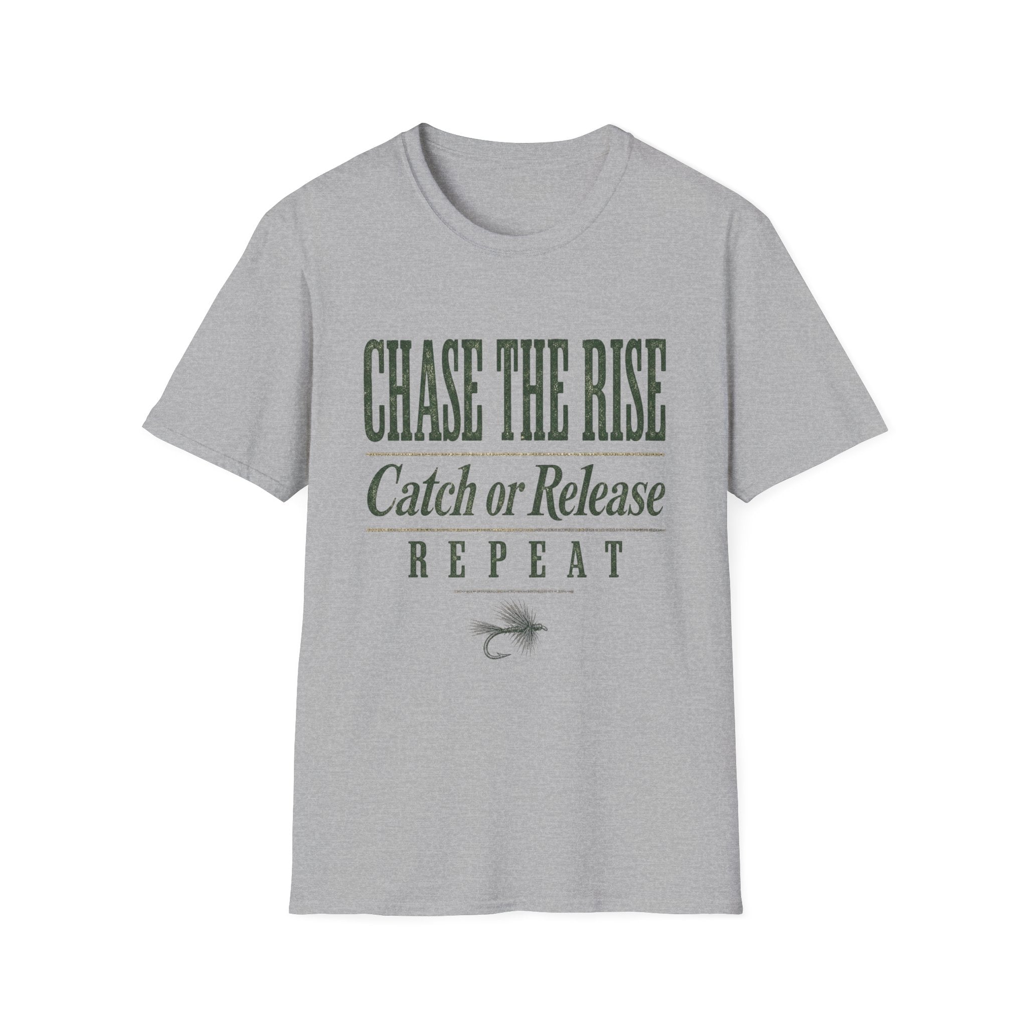 Chase the Rise - Fishing Graphic T-Shirt