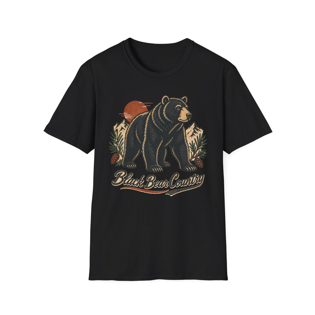 Black Bear Country - Camping Graphic T-Shirt
