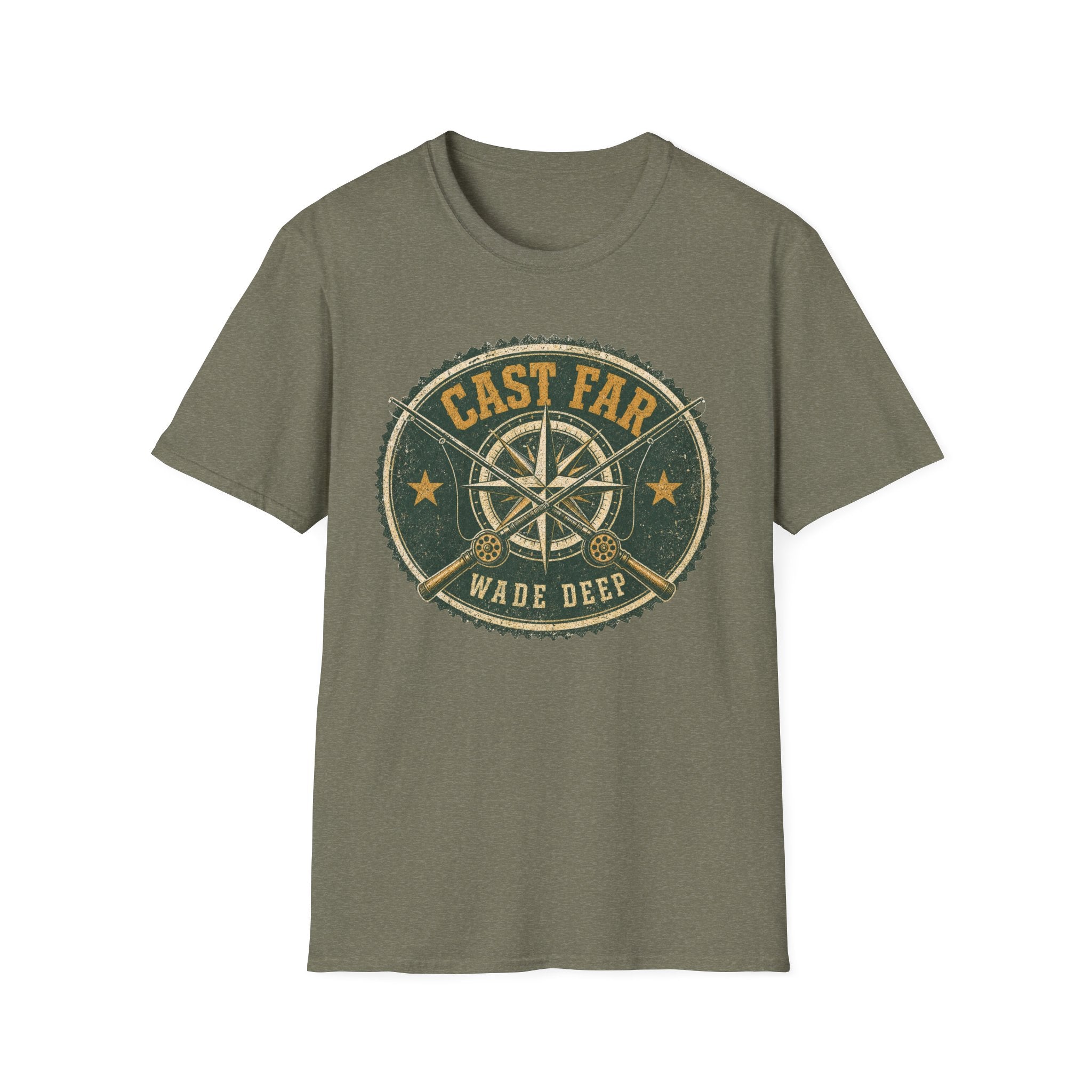 Cast Far - Fishing Graphic T-Shirt