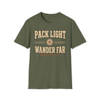 Pack Light Wander Far - Hiking Graphic T-Shirt