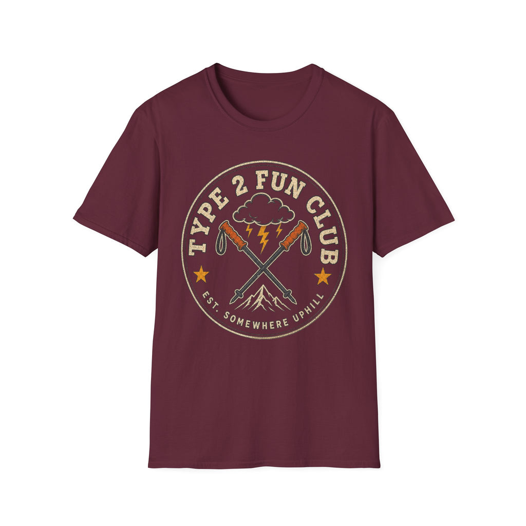 Type 2 Fun Club - Hiking Graphic T-Shirt