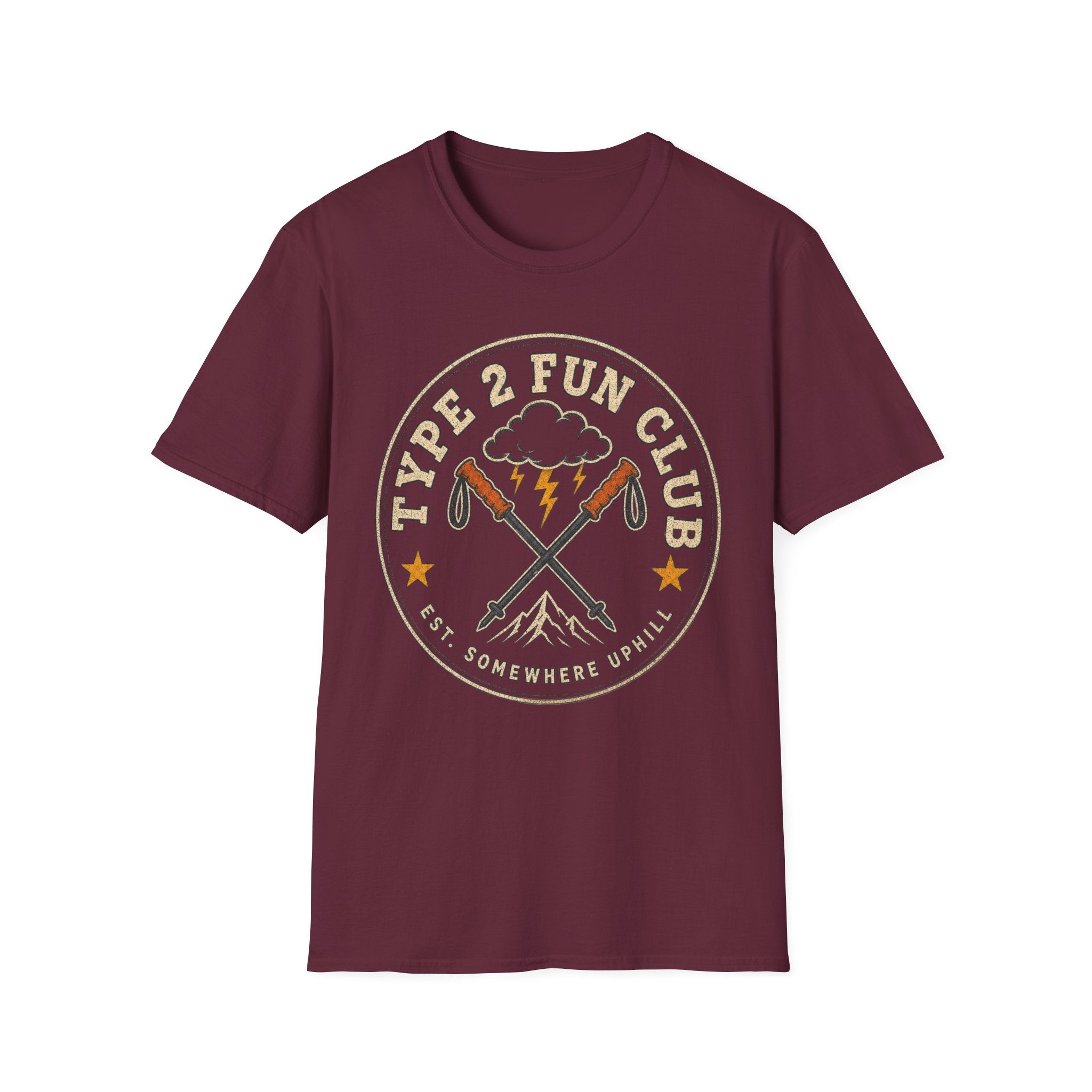 Type 2 Fun Club - Hiking Graphic T-Shirt