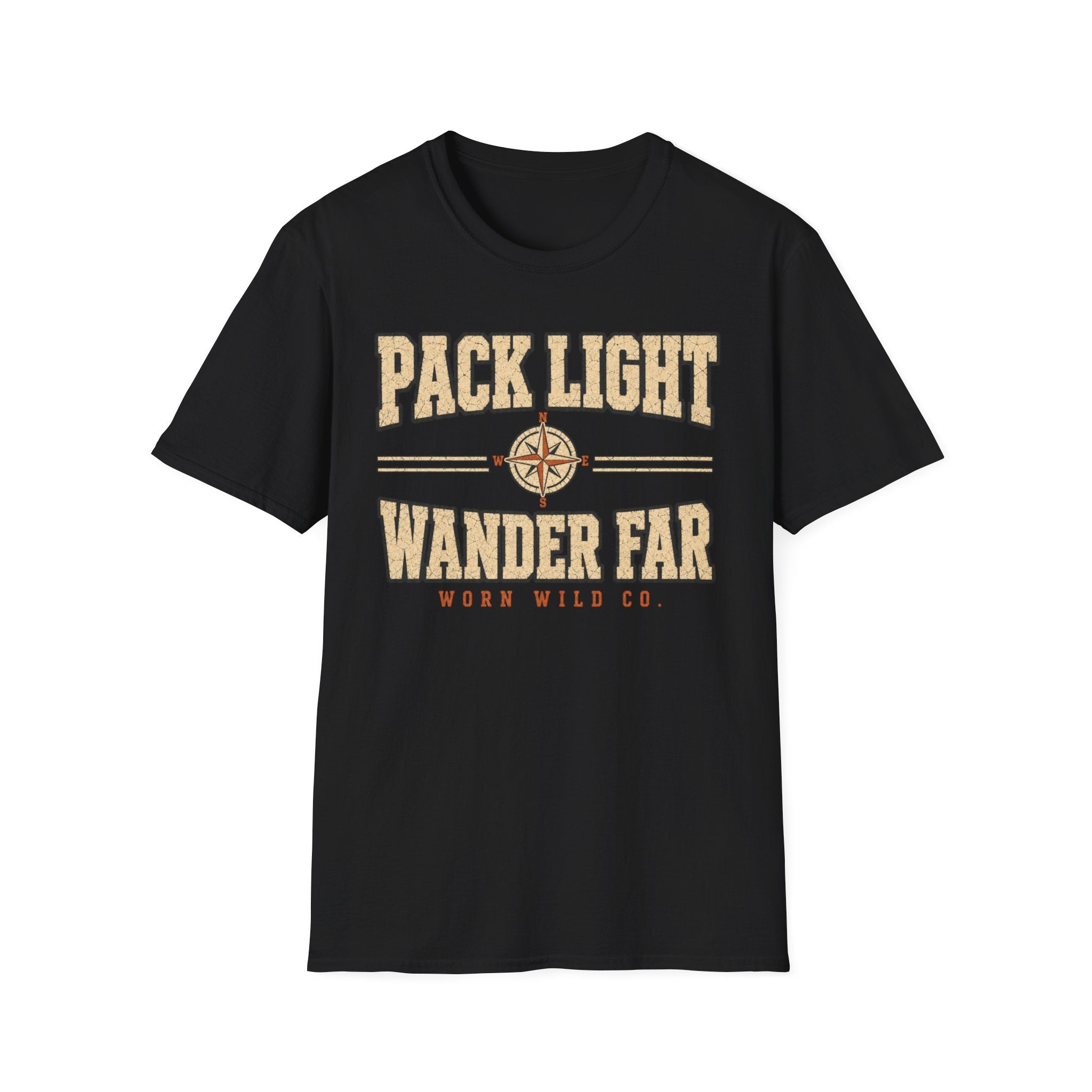 Pack Light Wander Far - Hiking Graphic T-Shirt