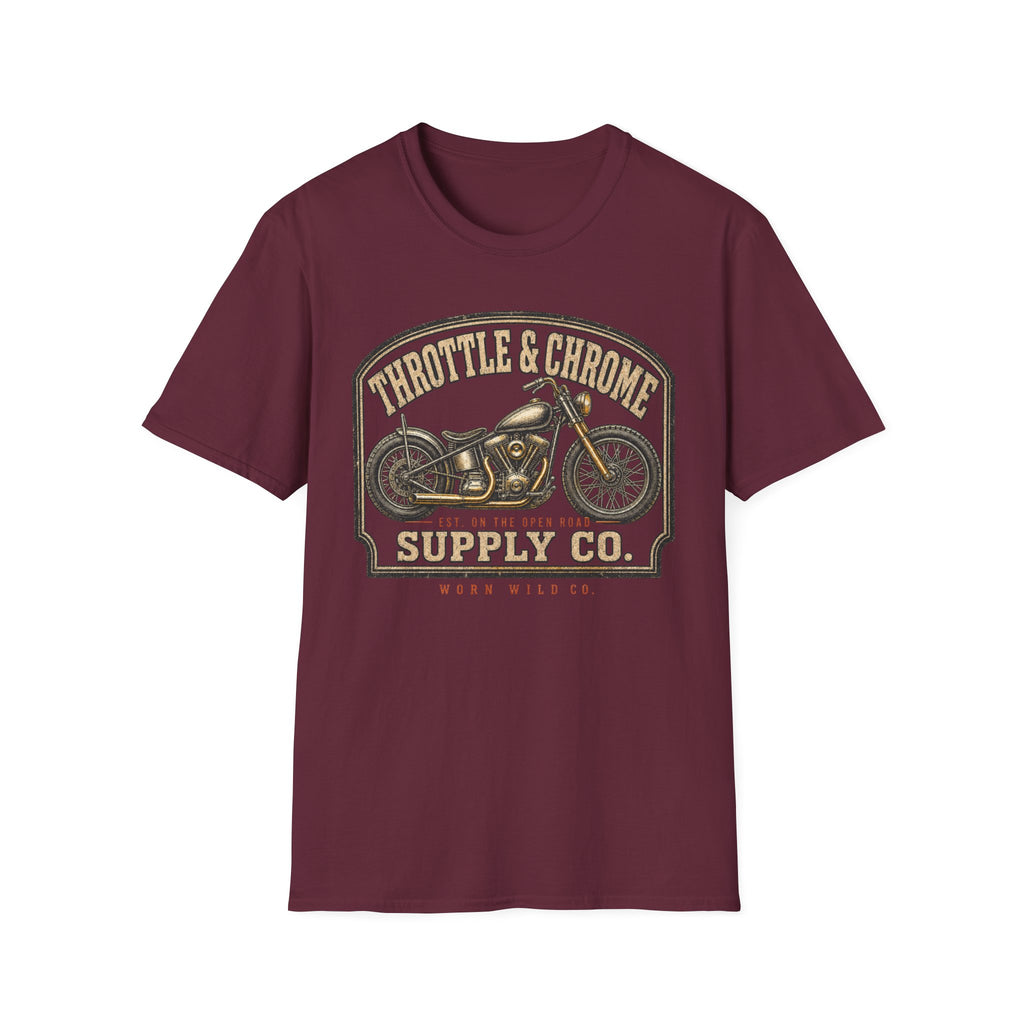 Throttle & Chrome - Motorcycles Graphic T-Shirt