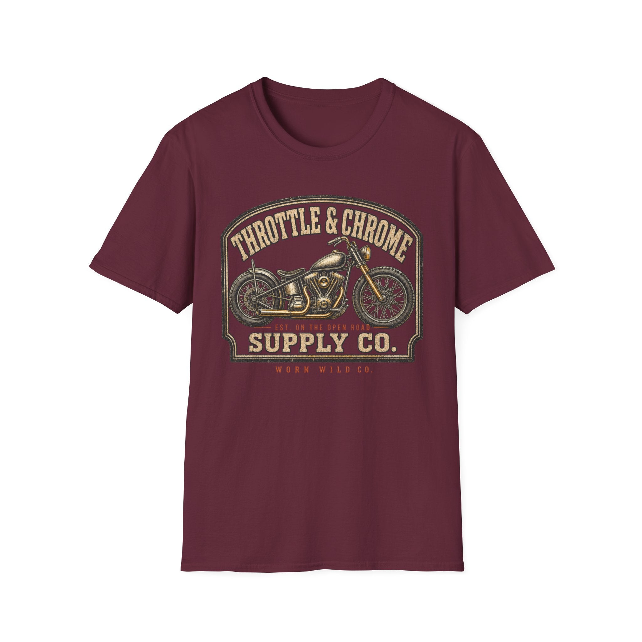 Throttle & Chrome - Motorcycles Graphic T-Shirt