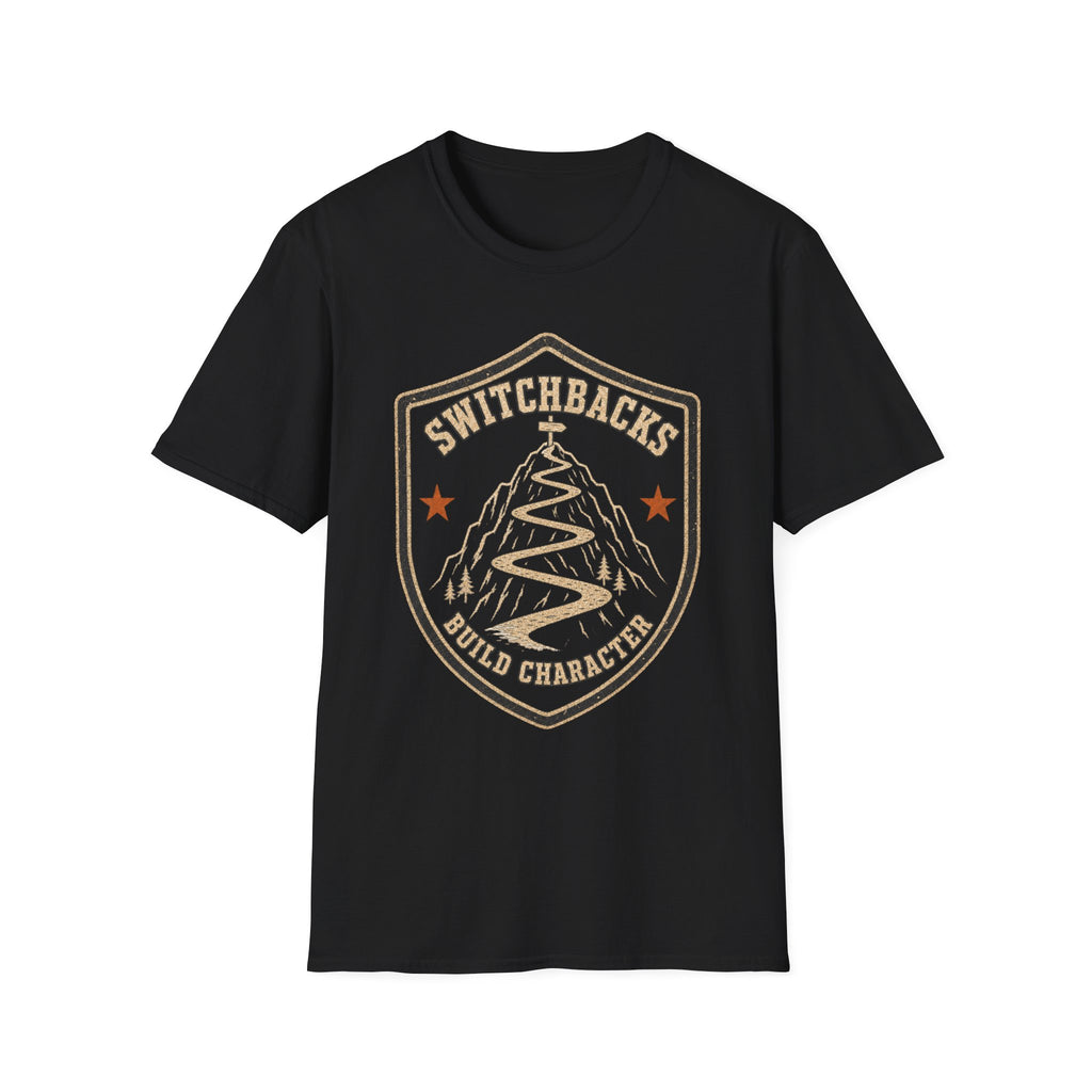 Switchbacks Build Character - Hiking Graphic T-Shirt