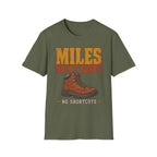 Miles on My Boots - Hiking Graphic T-Shirt