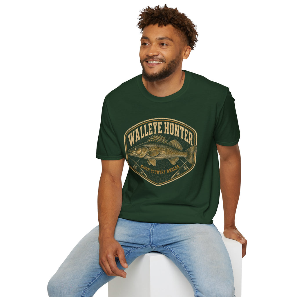 Walleye Hunter - Fishing Graphic T-Shirt