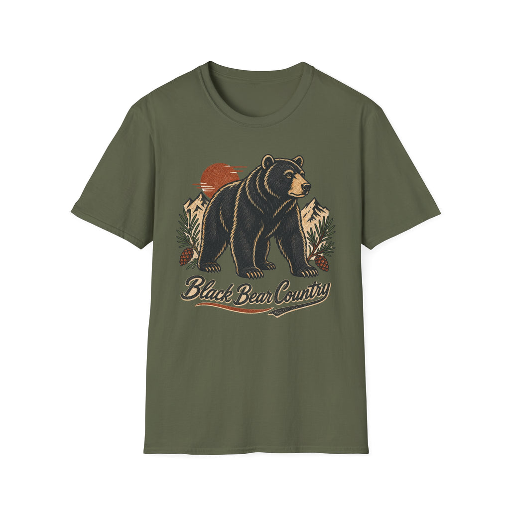 Black Bear Country - Camping Graphic T-Shirt