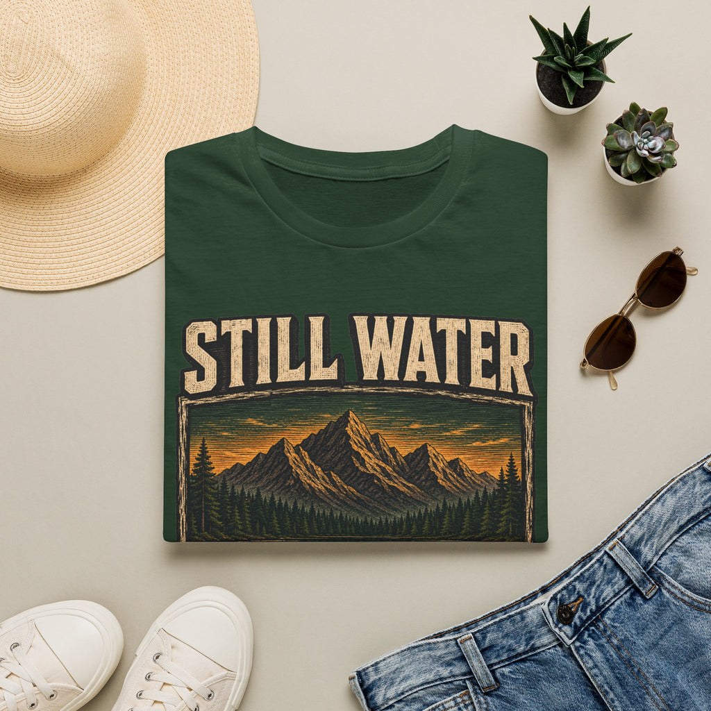 Still Water / Go Deep - Camping Graphic T-Shirt
