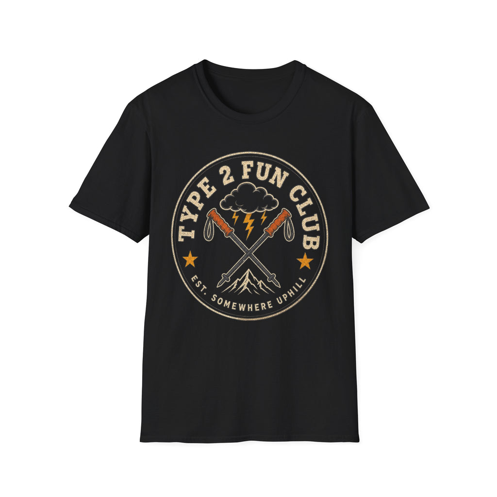 Type 2 Fun Club - Hiking Graphic T-Shirt