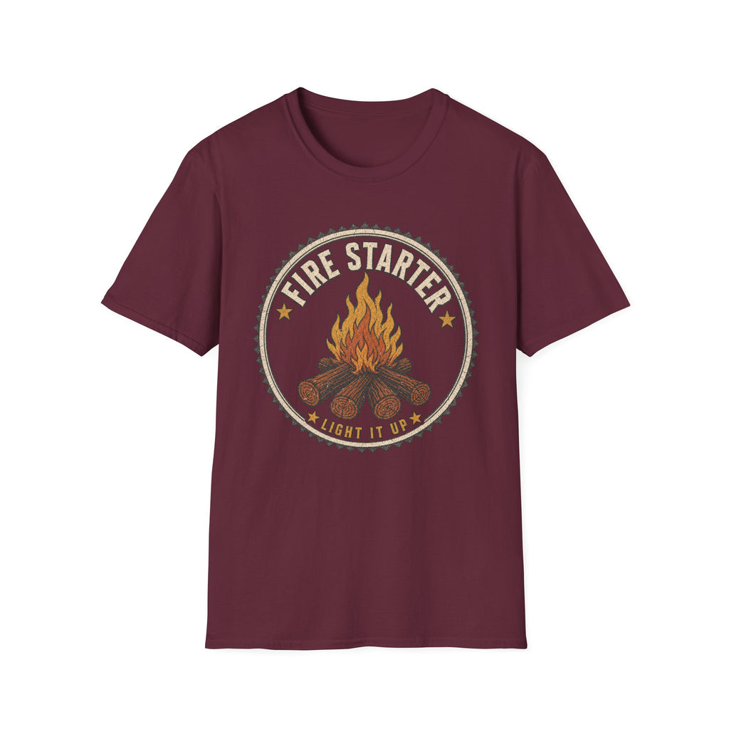 Fire Starter / Light It Up - Camping Graphic T-Shirt
