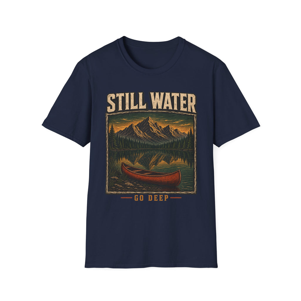 Still Water / Go Deep - Camping Graphic T-Shirt