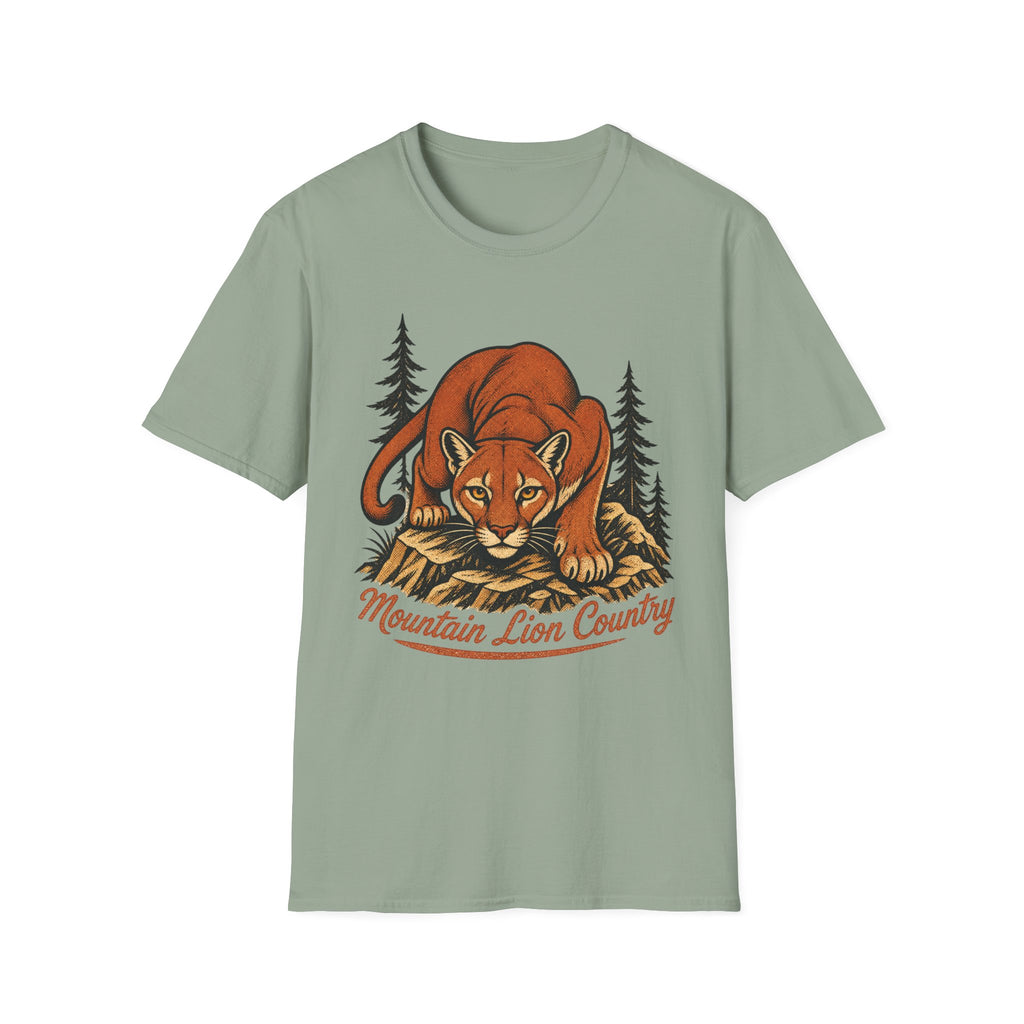 Mountain Lion Country - Camping Graphic T-Shirt