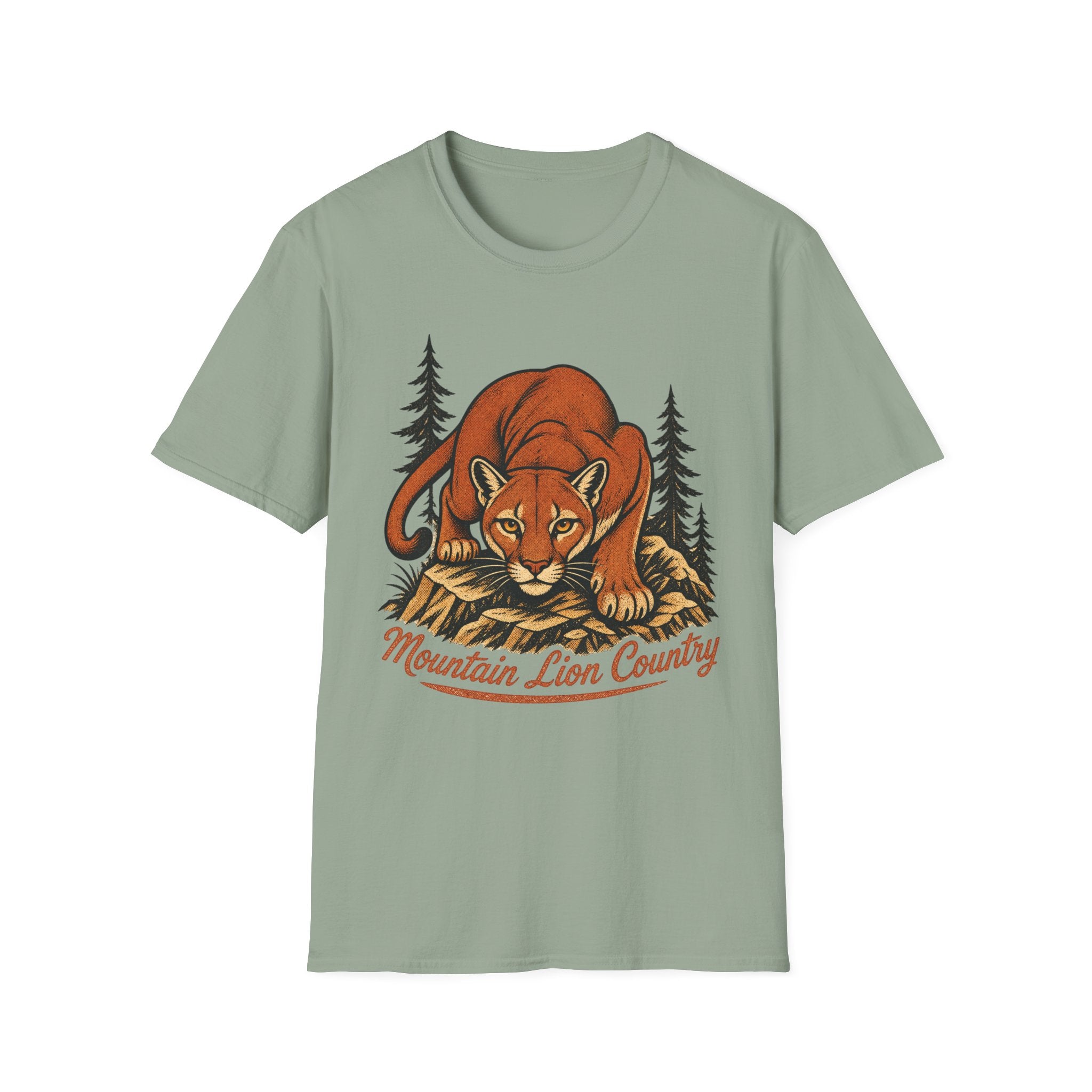 Mountain Lion Country - Camping Graphic T-Shirt