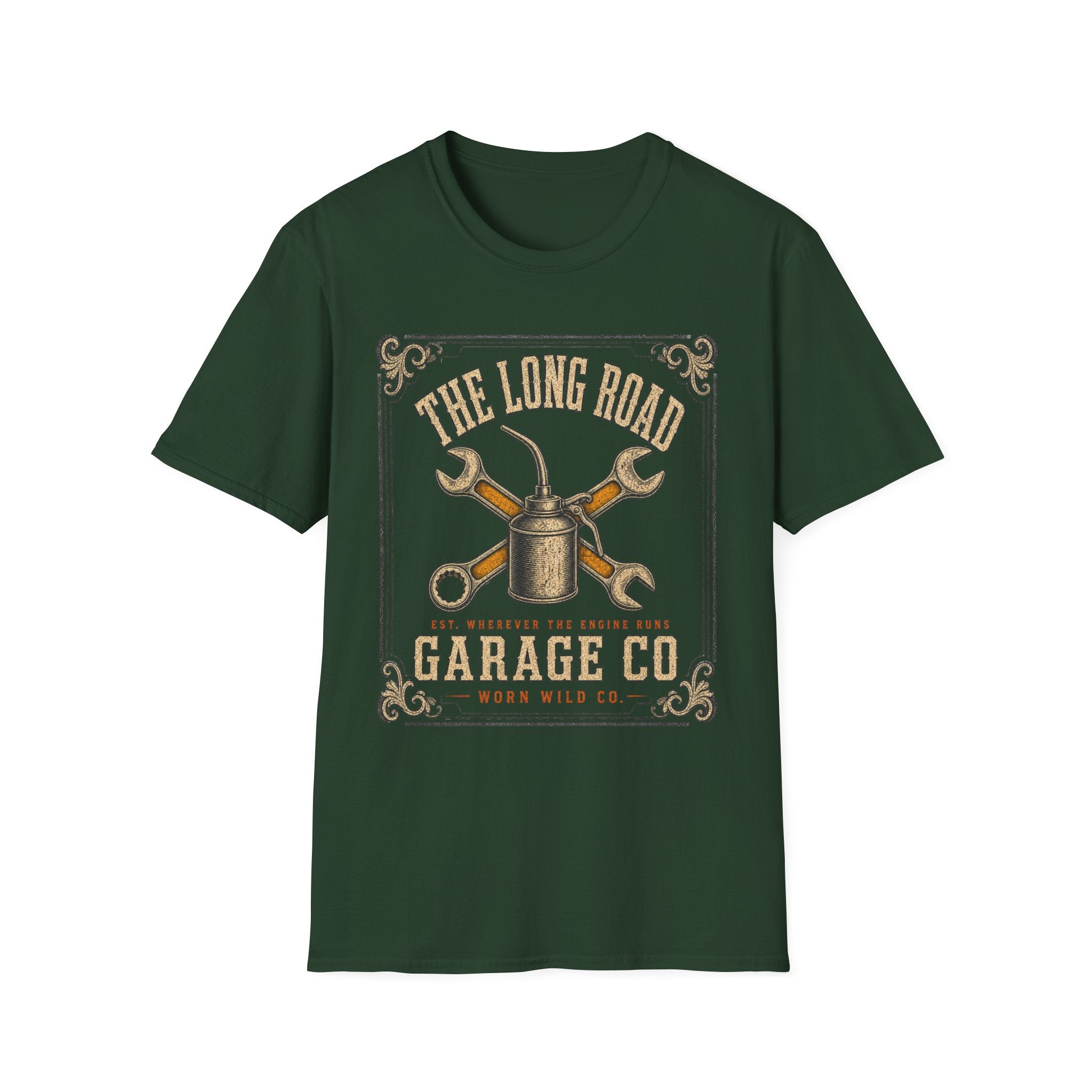 The Long Road Garage - Motorcycles Graphic T-Shirt