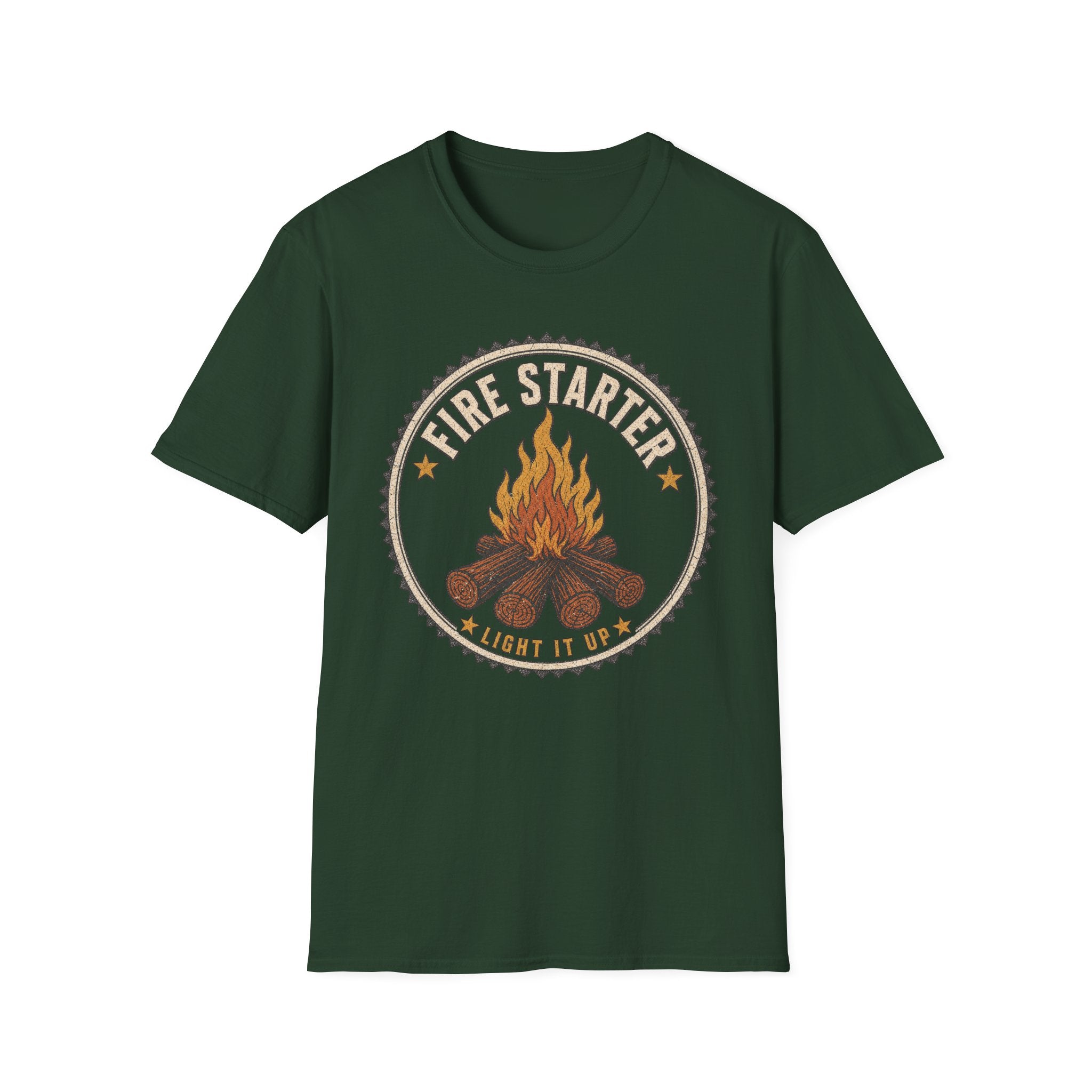 Fire Starter / Light It Up - Camping Graphic T-Shirt