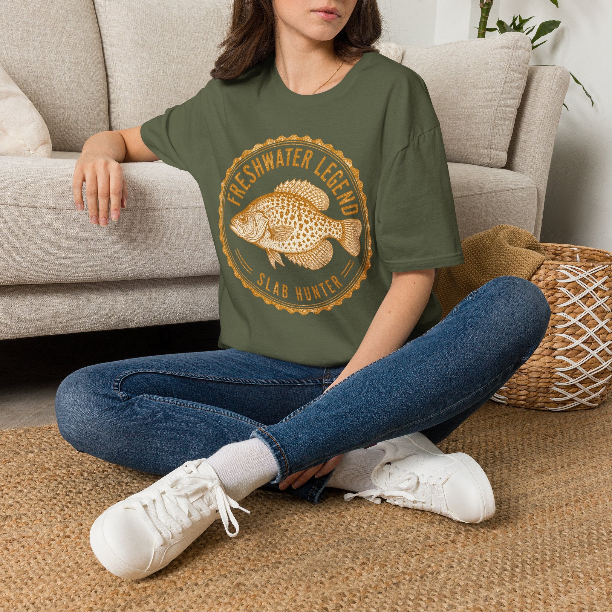 Freshwater Legend / Slab Hunter - Fishing Graphic T-Shirt