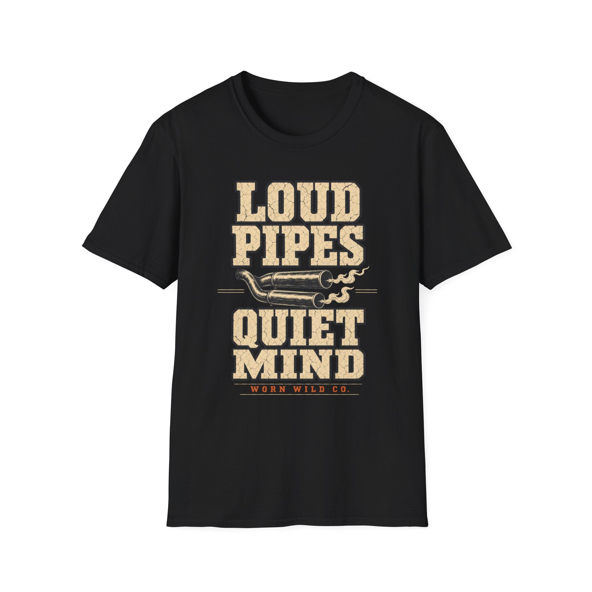 Loud Pipes Quiet Mind - Motorcycles Graphic T-Shirt