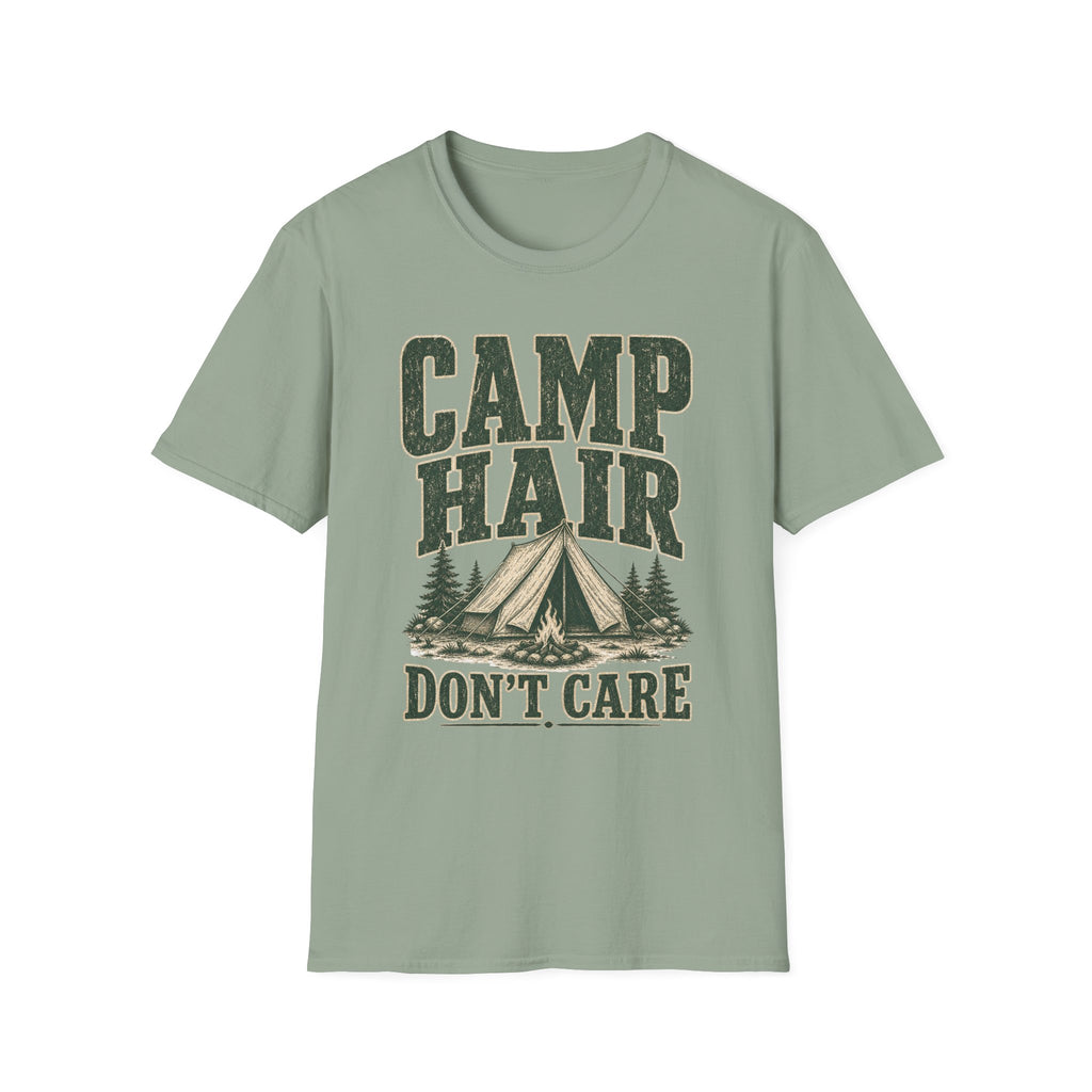 Camp Hair / Don't Care - Camping Graphic T-Shirt
