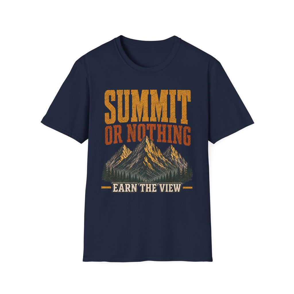 Summit or Nothing / Earn the View - Camping Graphic T-Shirt