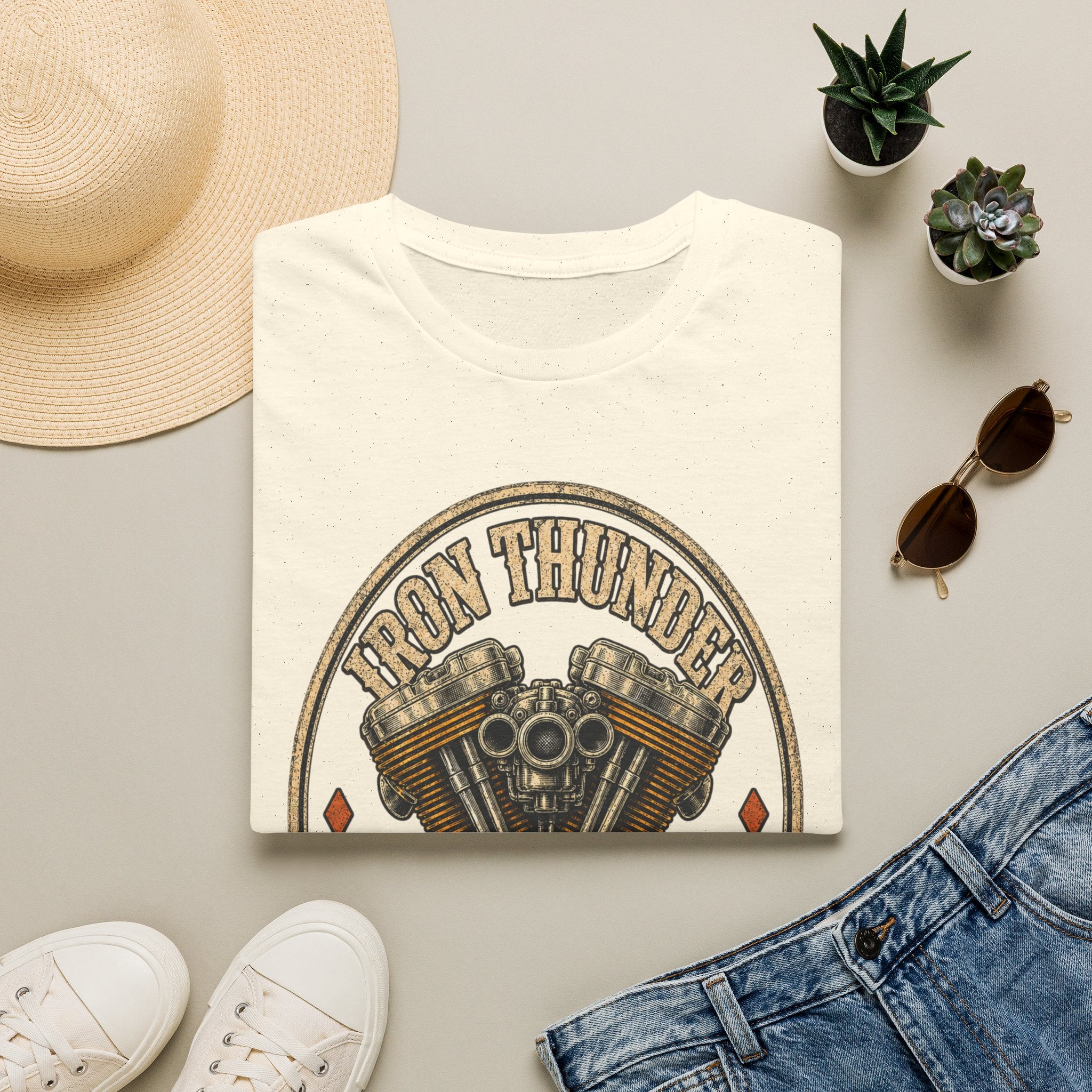 Iron Thunder Engine Co. - Motorcycles Graphic T-Shirt