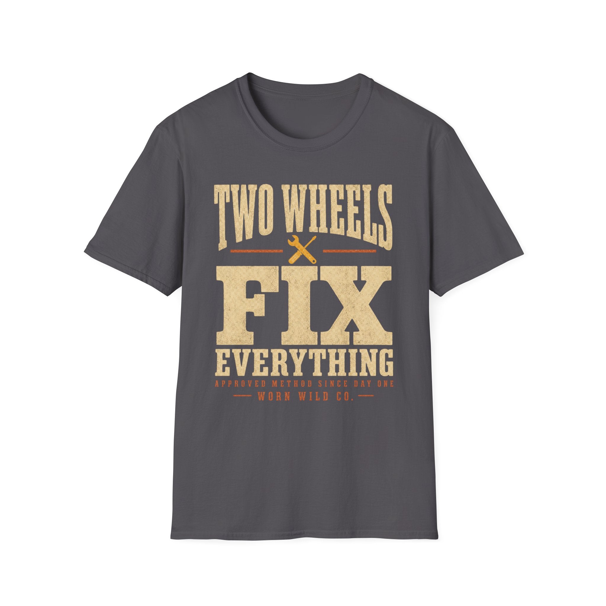 Two Wheels Fix Everything - Motorcycles Graphic T-Shirt