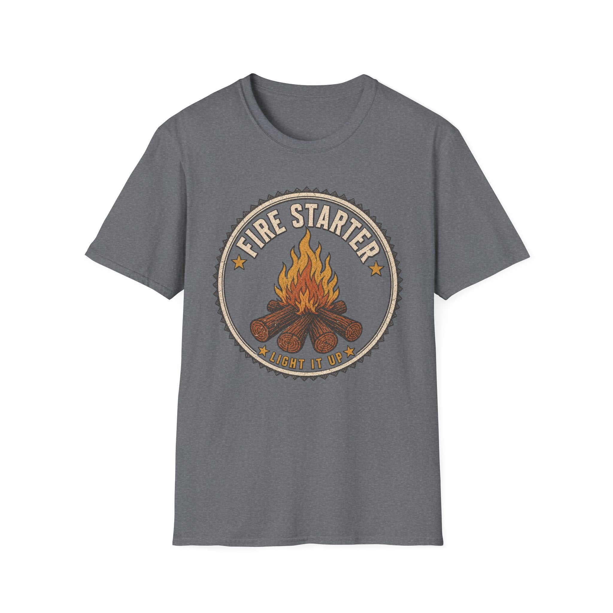 Fire Starter / Light It Up - Camping Graphic T-Shirt