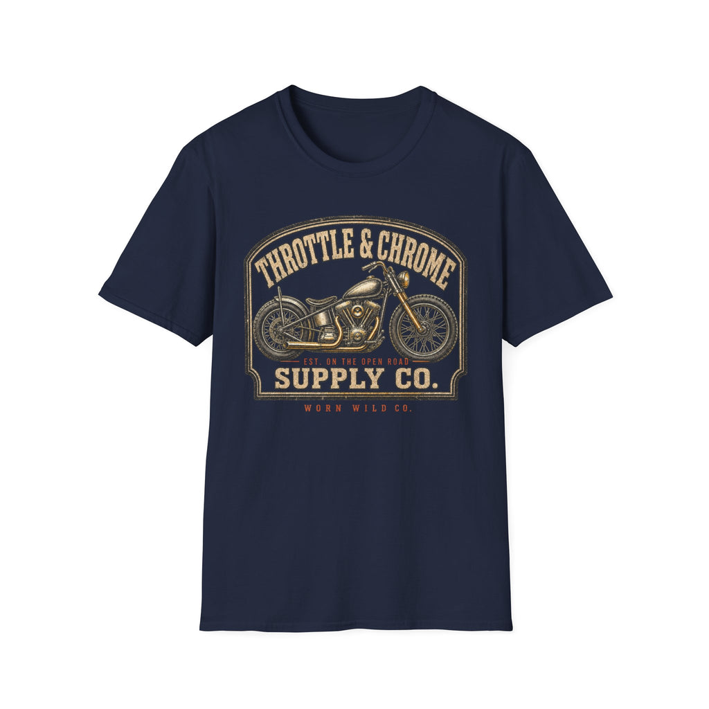 Throttle & Chrome - Motorcycles Graphic T-Shirt