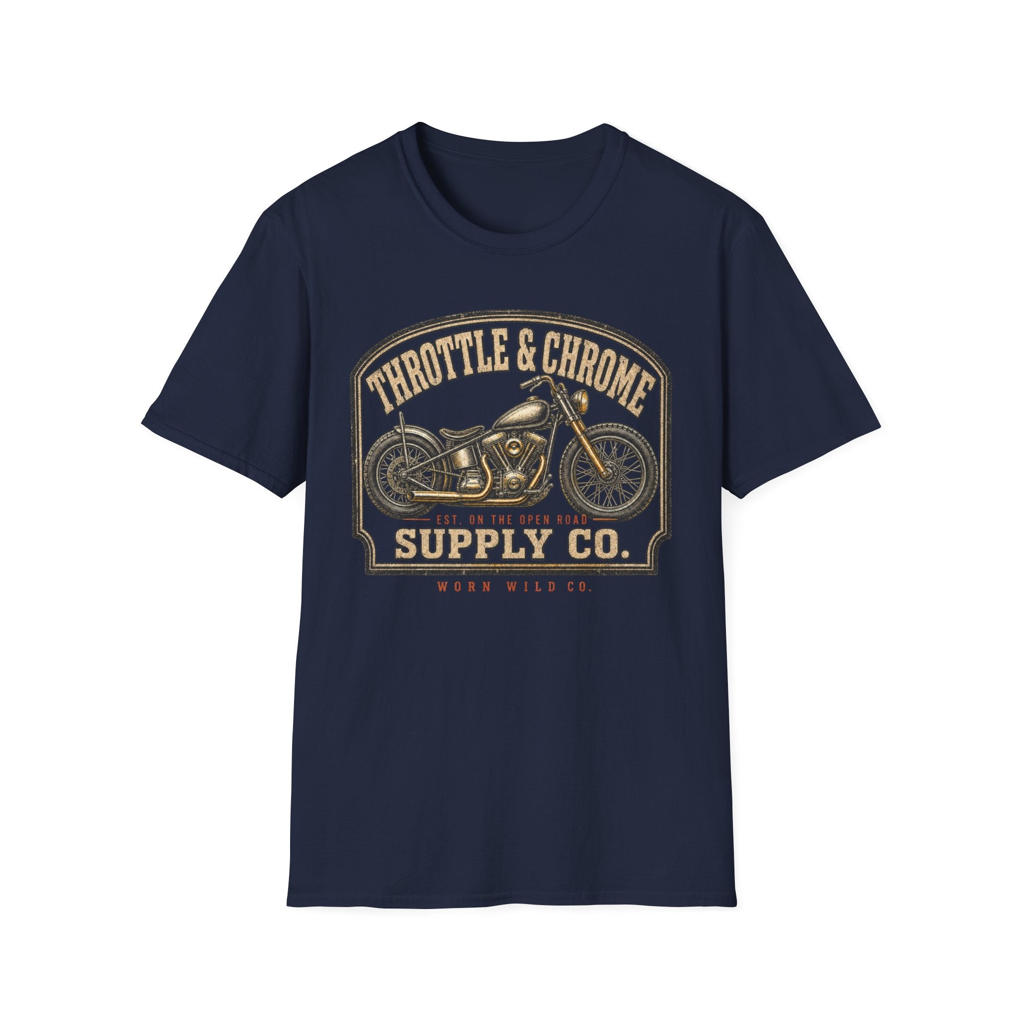 Throttle & Chrome - Motorcycles Graphic T-Shirt