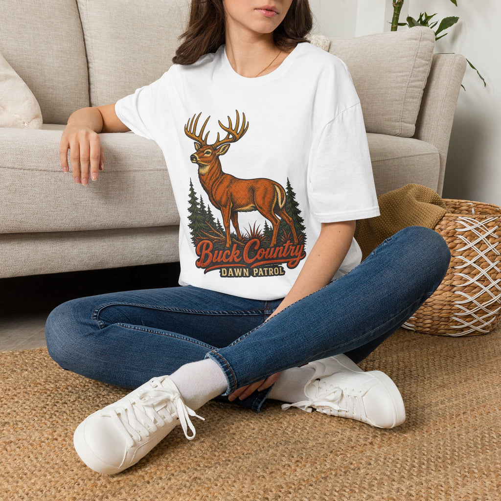 Buck Country / Dawn Patrol - Camping Graphic T-Shirt