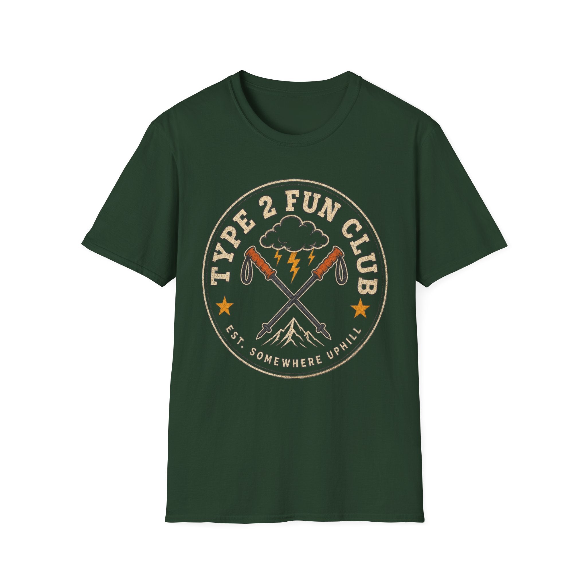 Type 2 Fun Club - Hiking Graphic T-Shirt