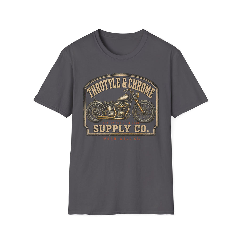 Throttle & Chrome - Motorcycles Graphic T-Shirt