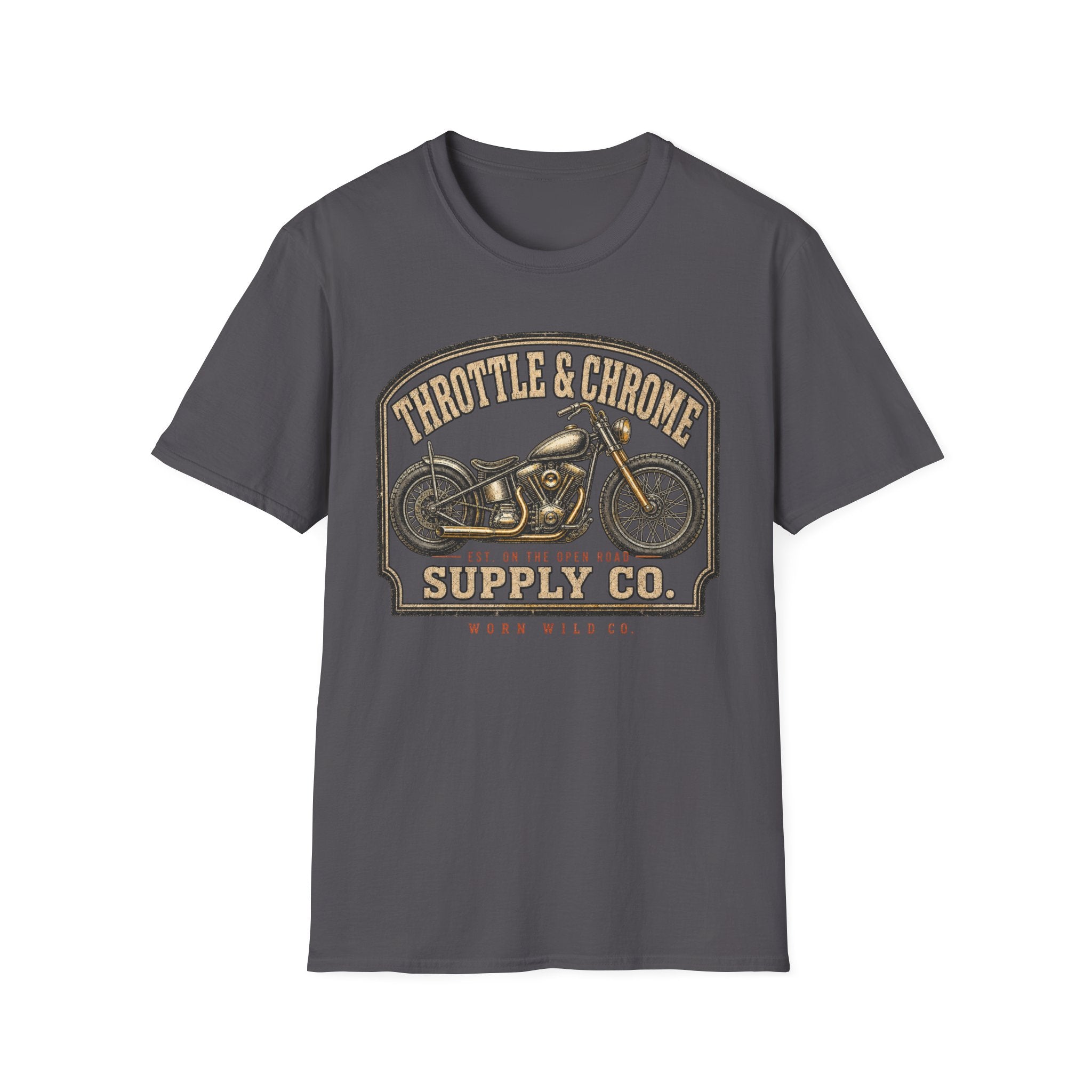 Throttle & Chrome - Motorcycles Graphic T-Shirt