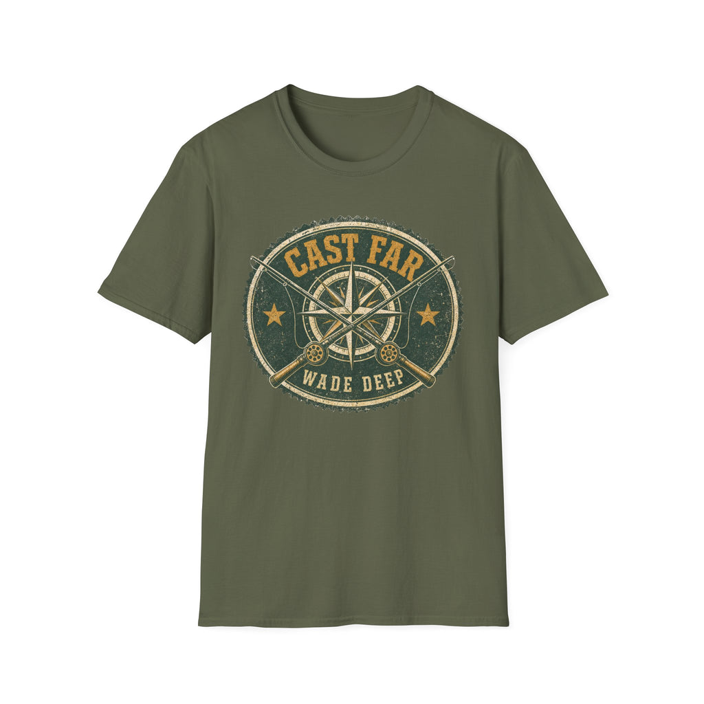 Cast Far - Fishing Graphic T-Shirt