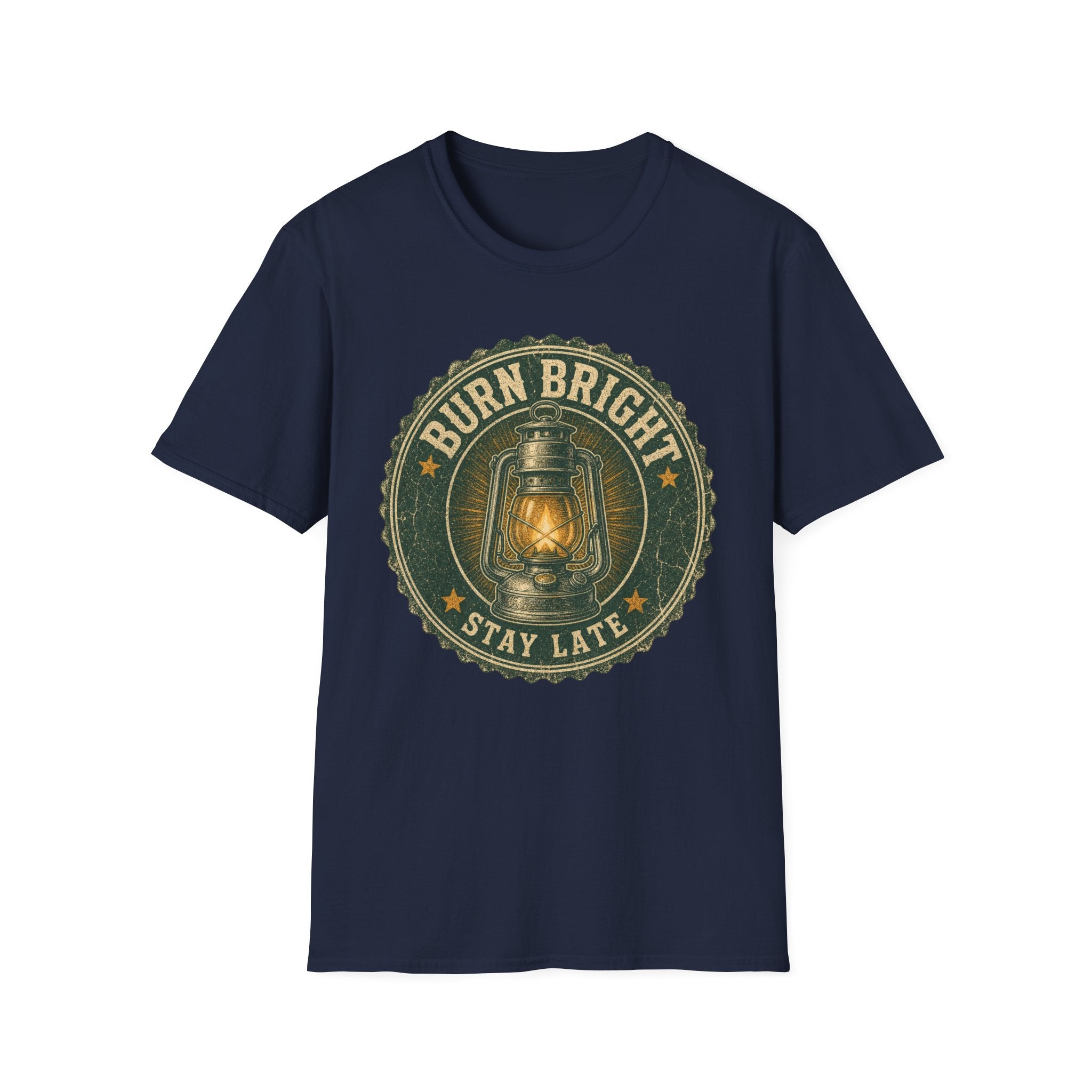 Burn Bright / Stay Late - Camping Graphic T-Shirt