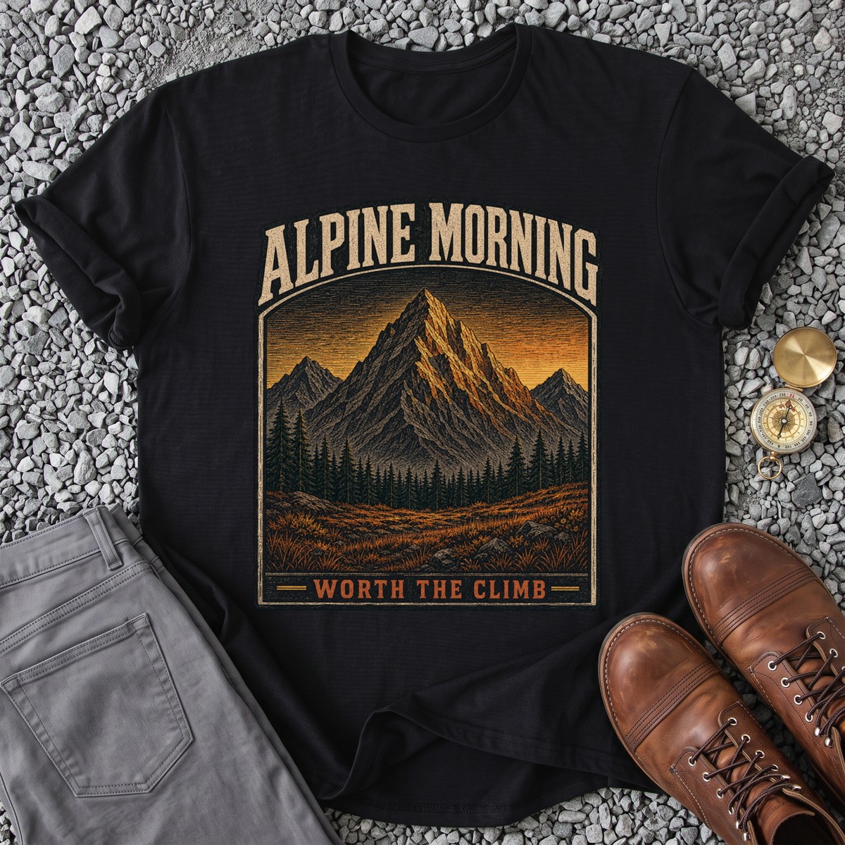 Alpine Morning - Black